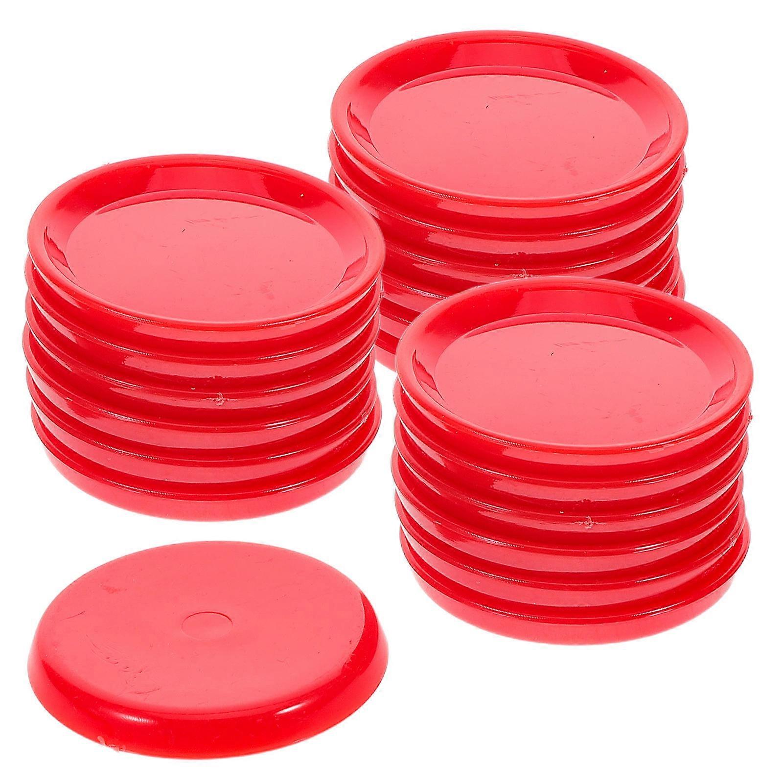 Mini Red Plate Dishes for Dollhouse Decor DIY 20Pcs Set