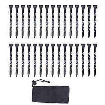 30 sztuk Bambusowe drewniane koszulki golfowe 8 cm z nadrukiem czaszka drewniane koszulki golfowe akcesoria do golfa