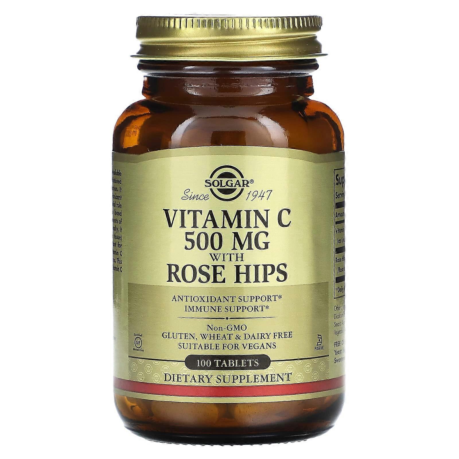 Vitamin C With Rose Hips, 100 Tablets