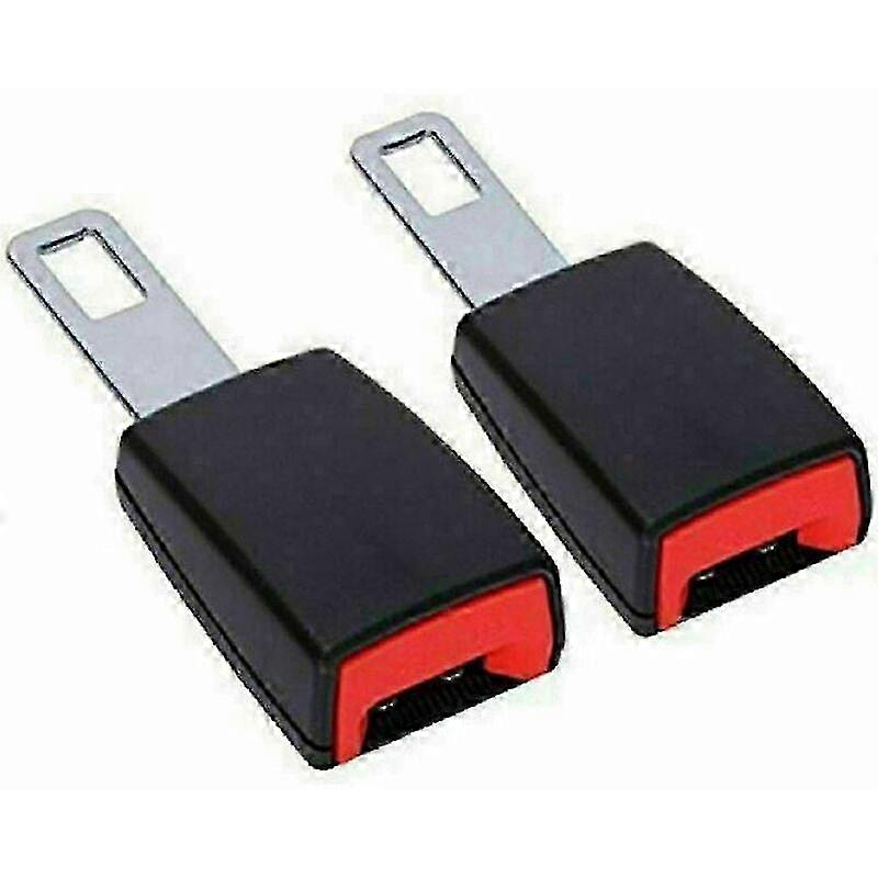 2x Clip de hebilla ajustable para extensión de cinturón de seguridad para automóvil