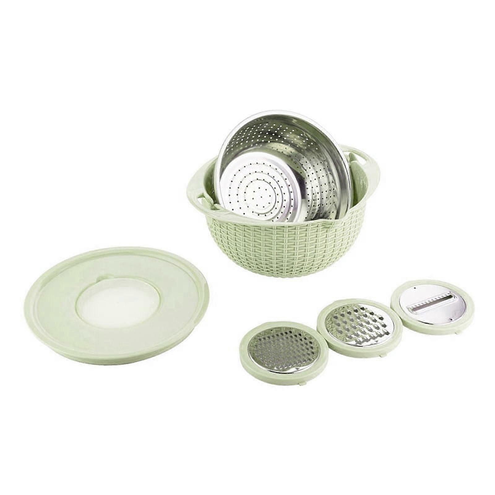Colander with Mixing Bowl Set - Strainers for Kitchen, Food Strainers and Colanders, Pasta Strainer, Home Essential A