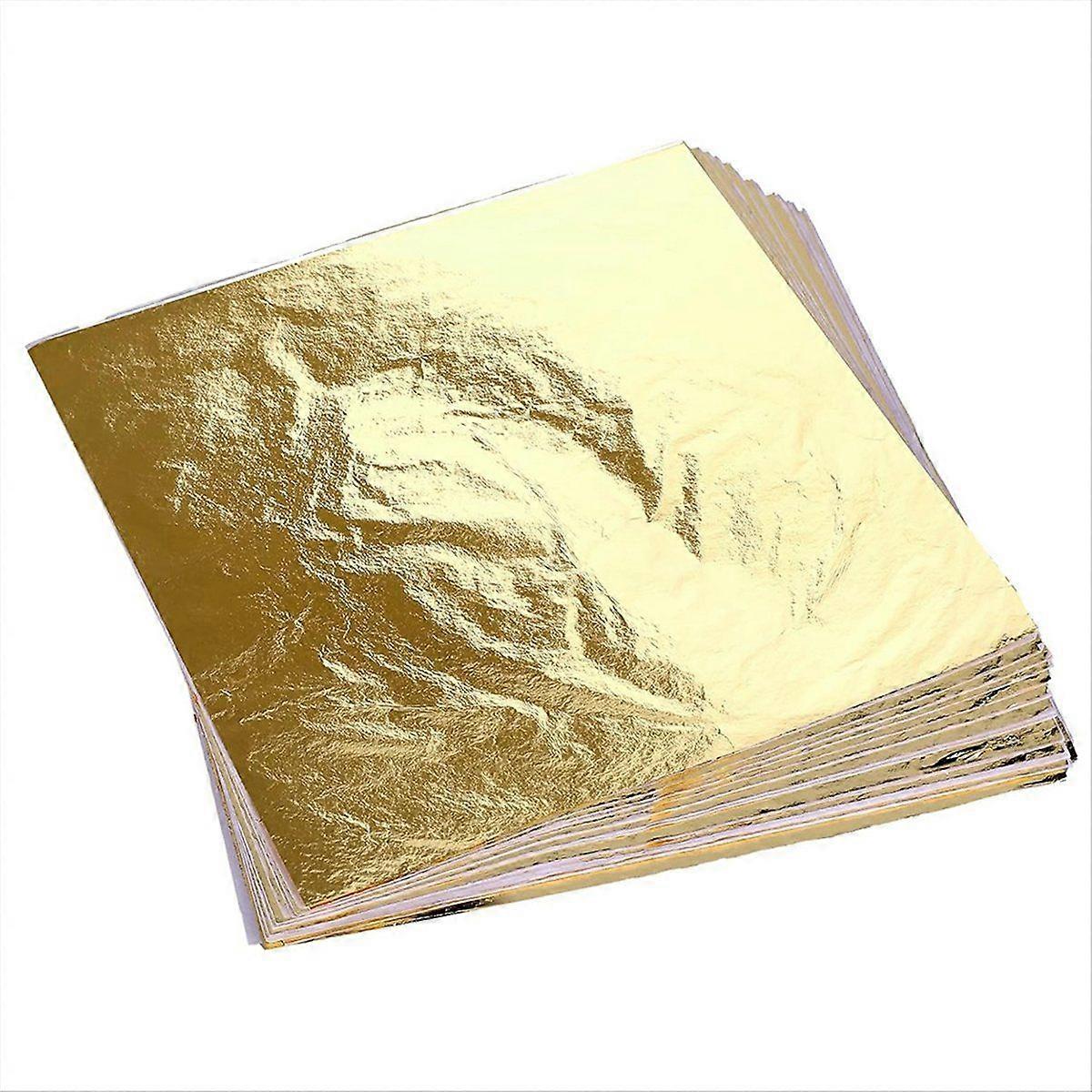 5.5x5.5Inch Gold Foil Sheets Copper Leaf Sheets for DIY Crafts Decor