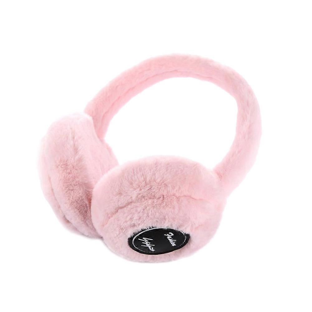 Winter Ear Warm Headphone Wireless Bluetooth 5.0 Pink