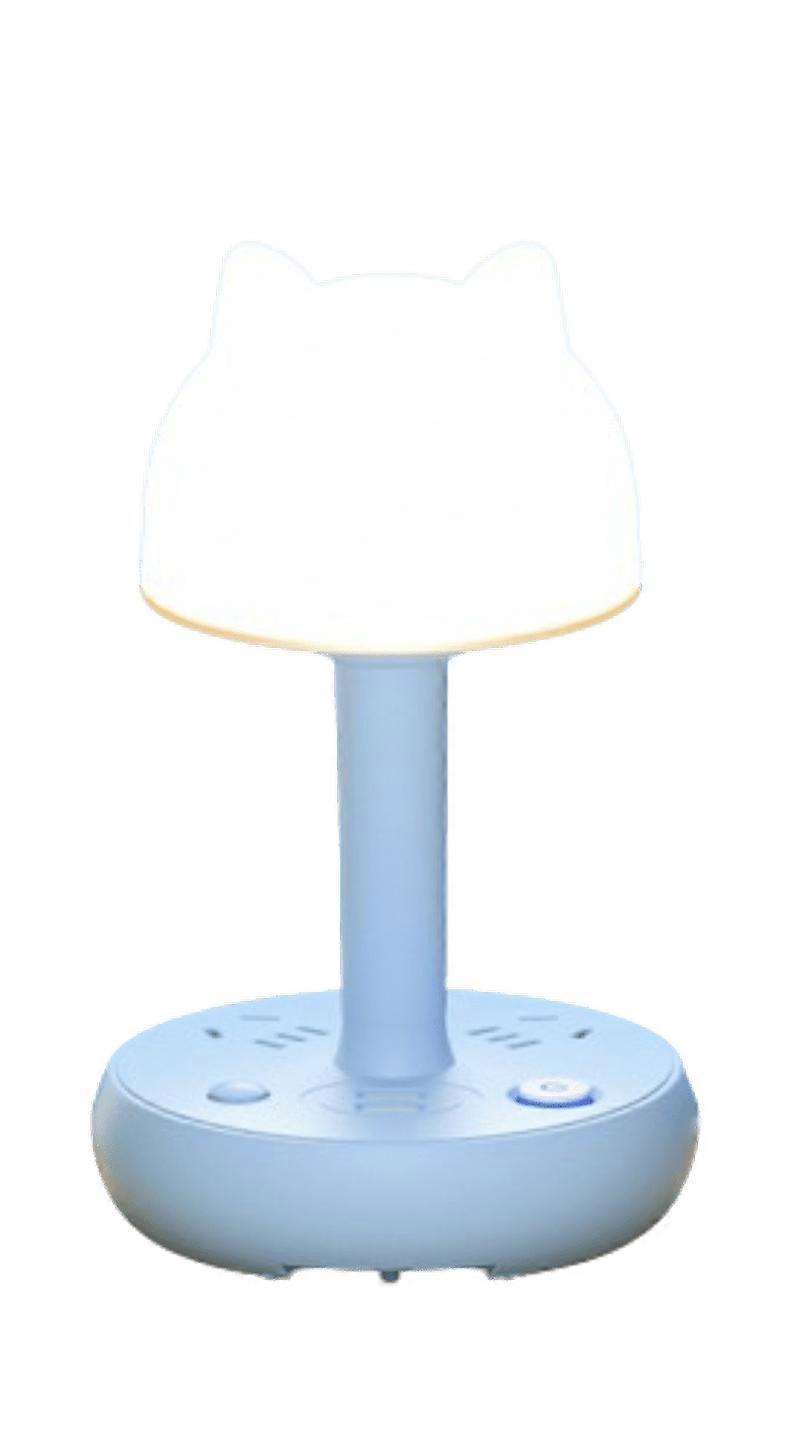 Cat ear shaped bedside lamp, USB socket, eye protection learning desk lamp, multi-function power strip, dormitory socket