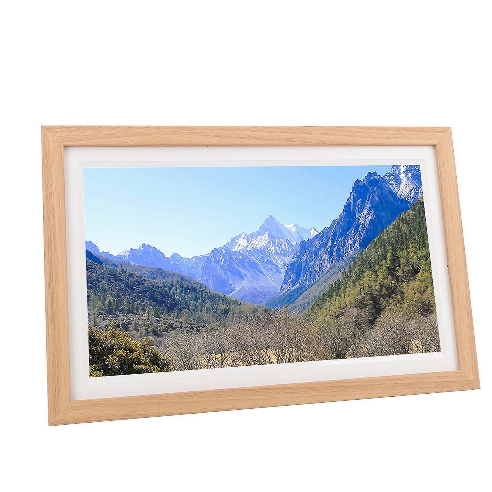 WiFi Digital Picture Frame 15.6in IPS Touch Screen APP Remote Control 16G Memory Digital Photo Frame for Frameo US Plug 100-240V 