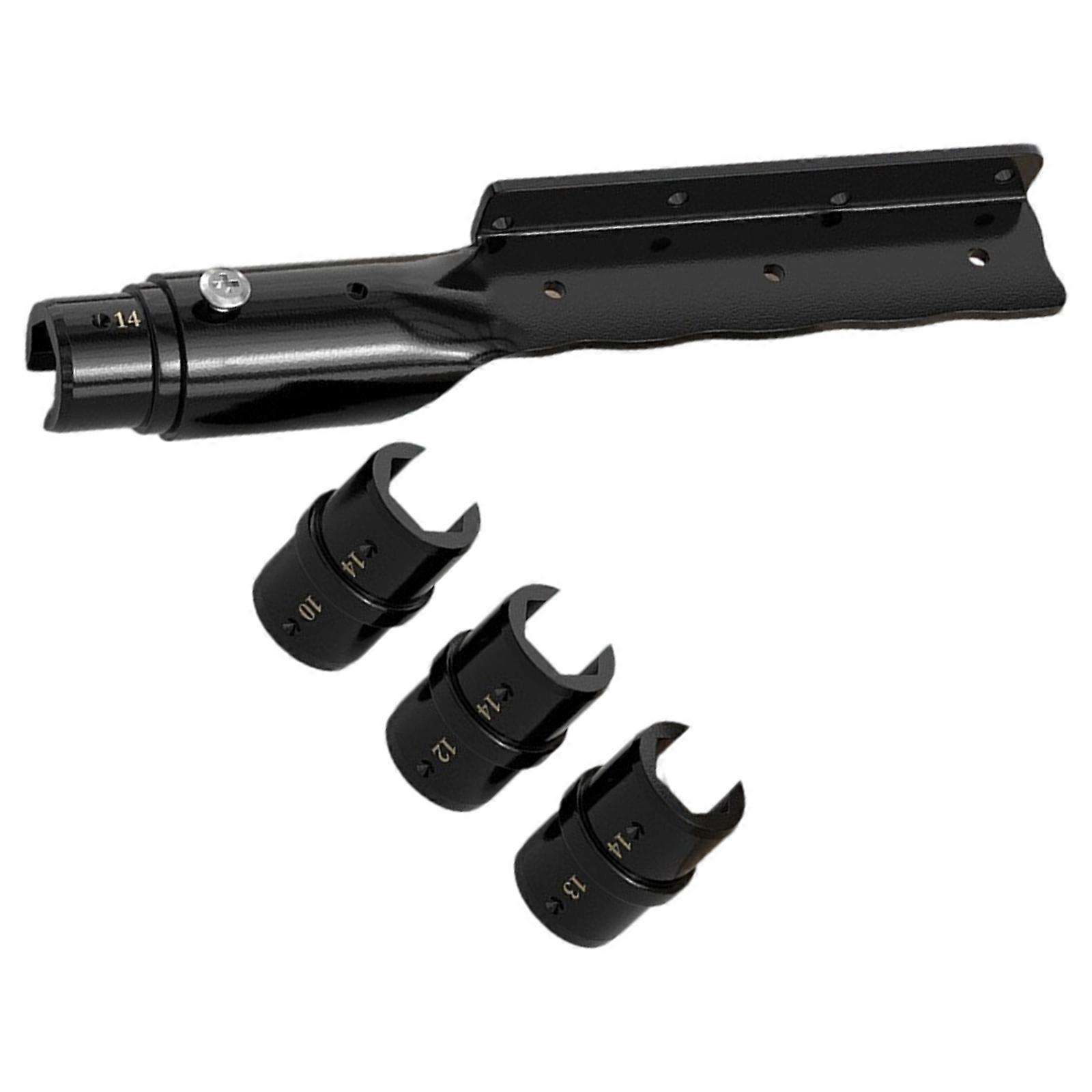 Multiple Size Ceiling Installation Wrench 5 Interchangeable Heads Solid Construction For Construction Projects Multicolor