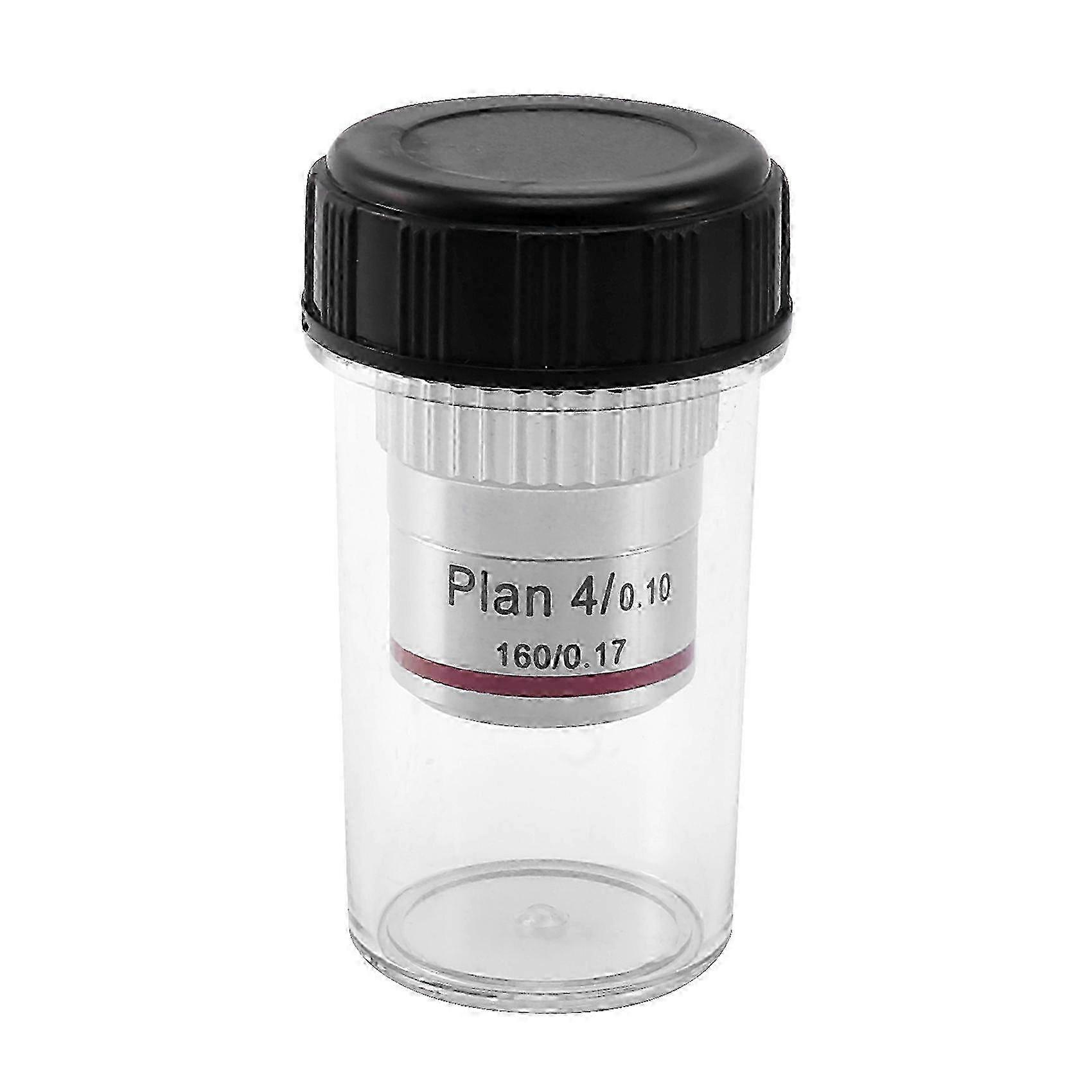 Plan Achromatic Objective Lens 4X Biological Metallurgical Microscope A-C