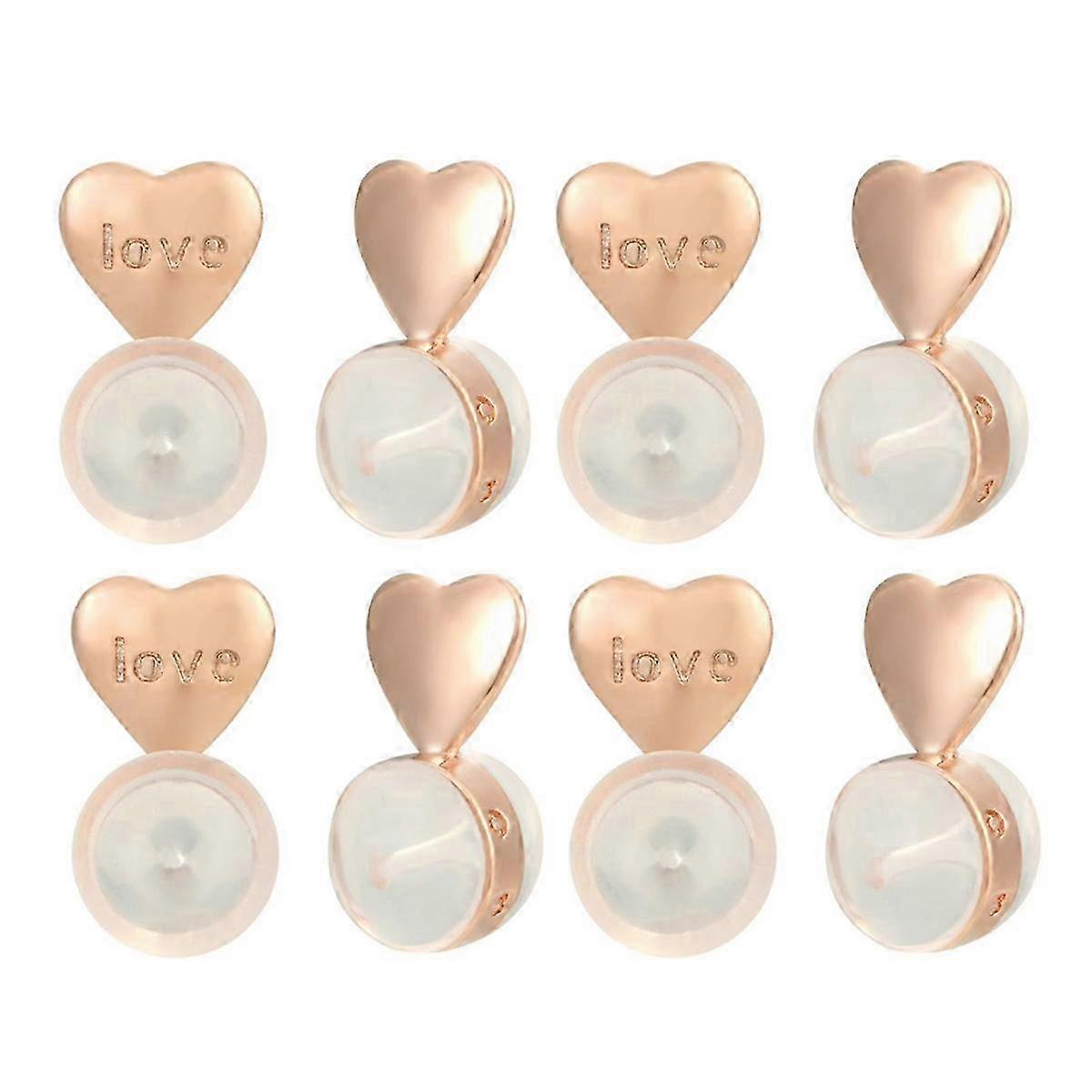 8PCS Earring Backs for Sensitive Ears - Secure Hold Comfort Fit