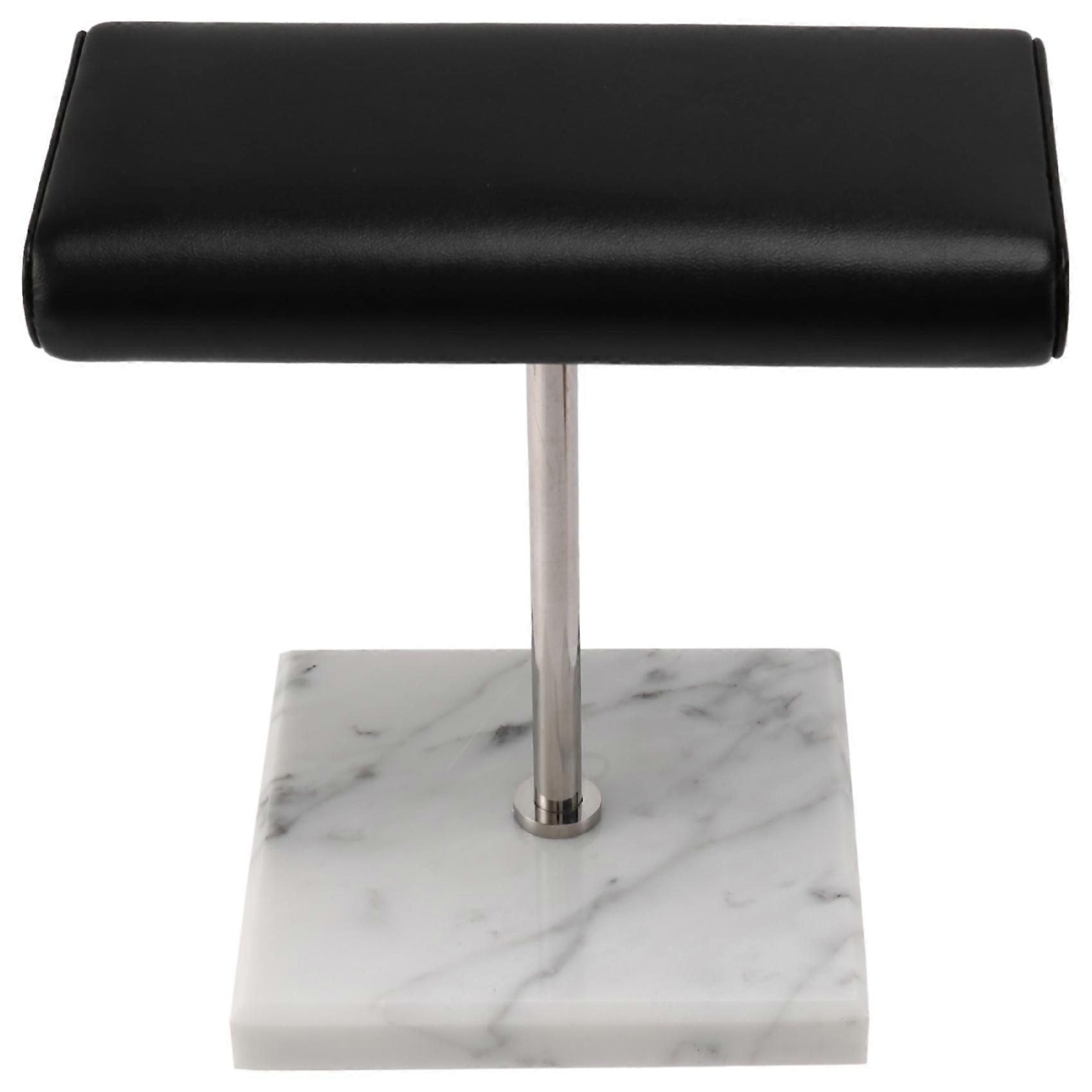 White Marble Base Watch Stand Silver Belt Display Props Display Stand