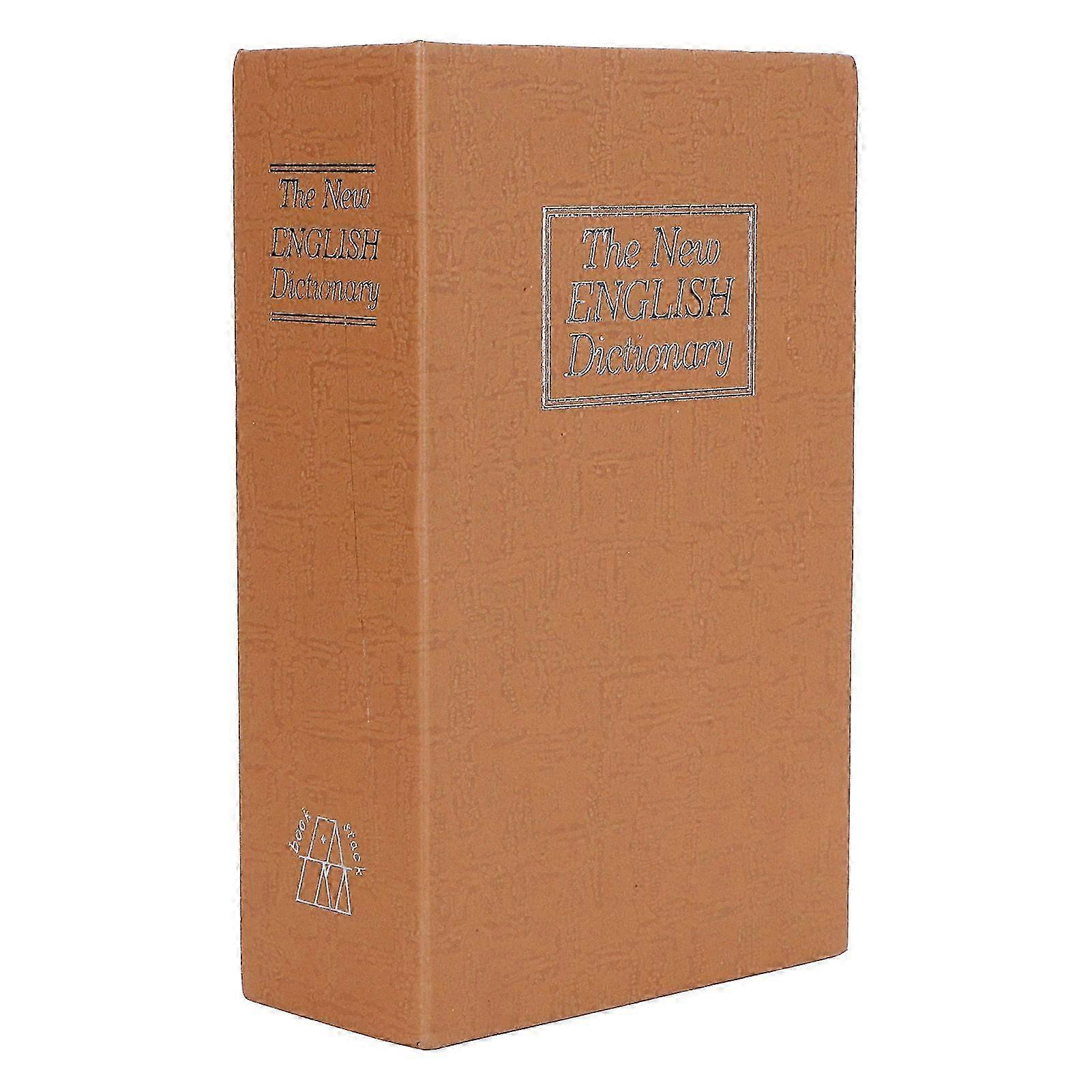 Book Safe Storage Box Dictionary Money Coines Box with Security Combination Lock for Home Use