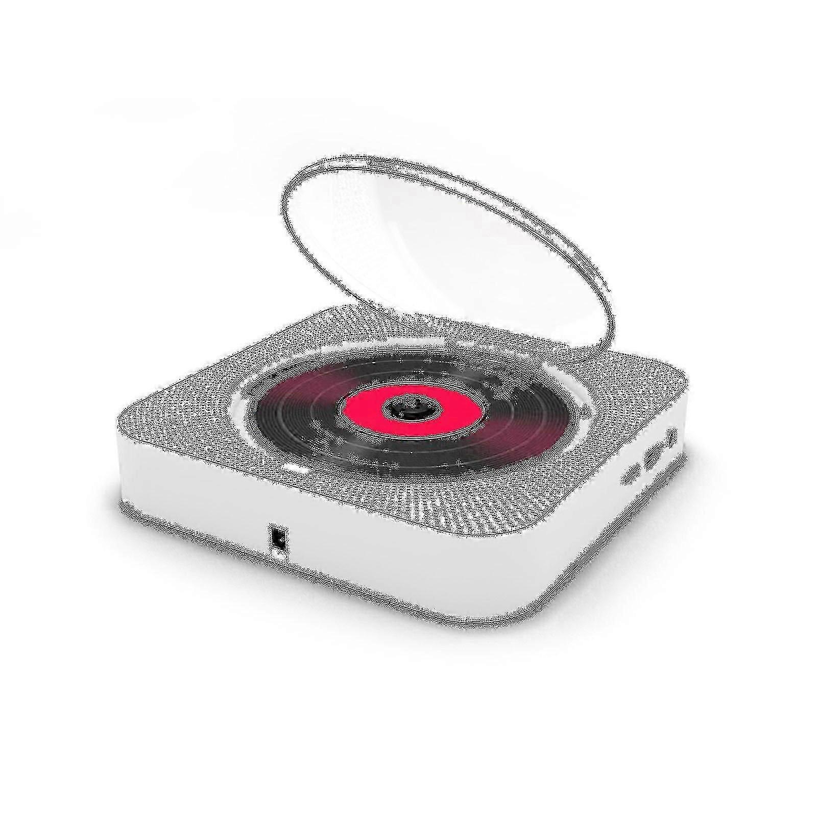 Portable Cd Player Bluetooth Speaker Stereo Cd Players Led Screen Wall Mountable Cd Music Player With Ir Remote Control Fm Radio