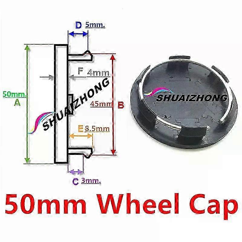 4 st fälgkapslar för navkapslar utan logotyp