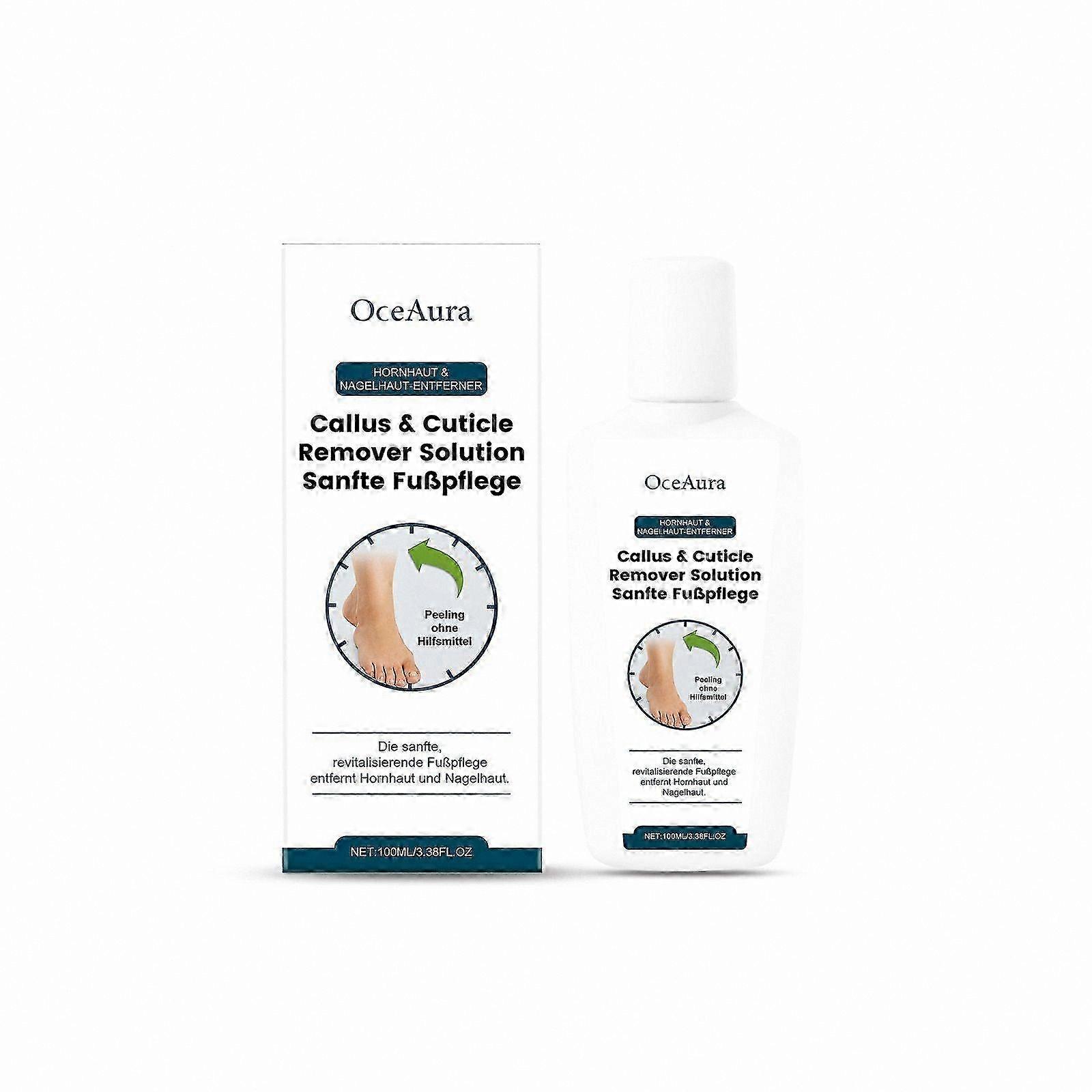 Foot Care Solution for Calluses and Cuticles - Exfoliating and Moisturizing Formula to Soften and Remove Dead Skin