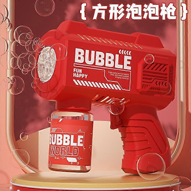 Square Little Yellow Duck Bubble Machine Automatic Bubble Blowing Outdoor Children Handheld Bubble Gun Toy