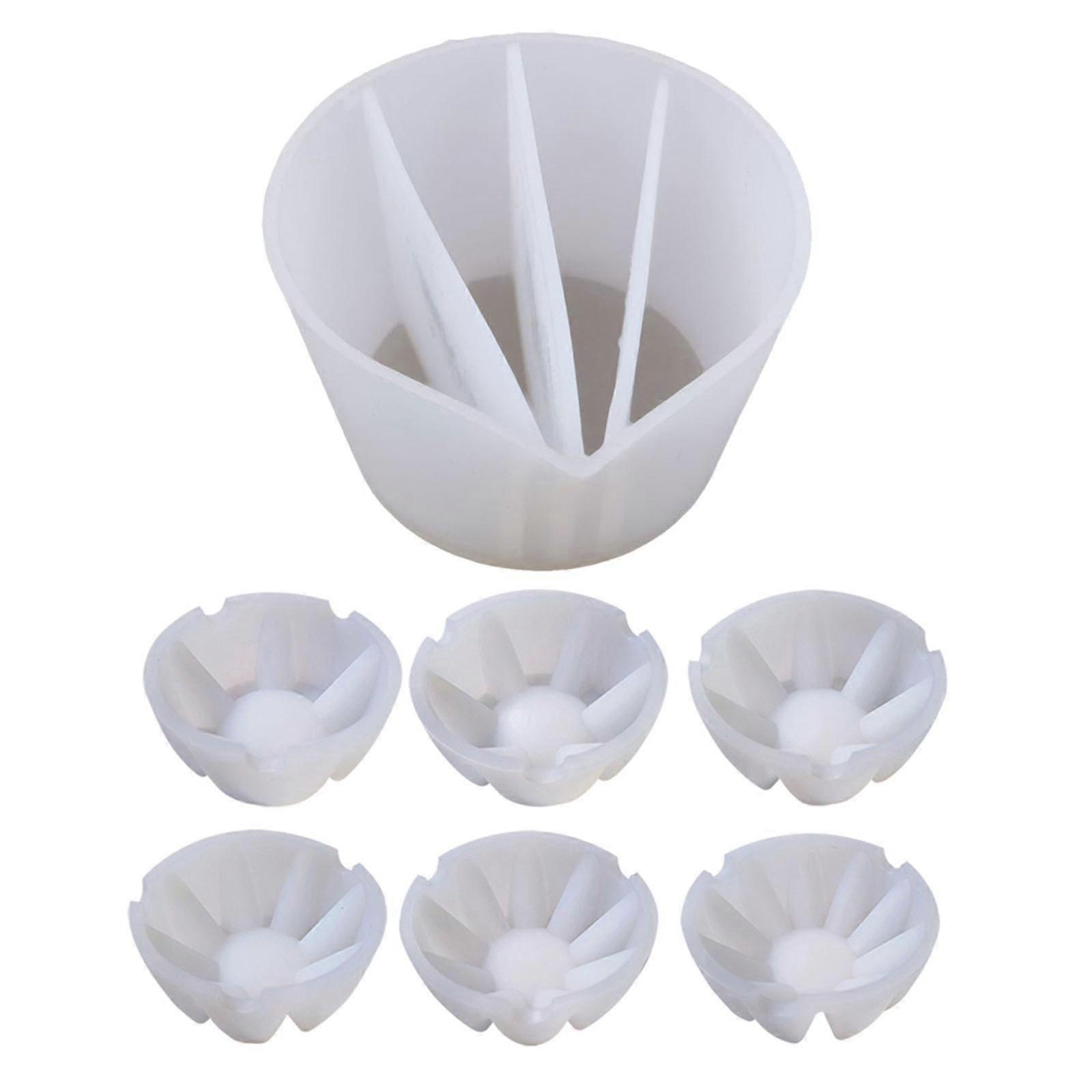 Silicone Split Cup 2/3/4/5 Chambers Reusable Silicone Pouring Divided Cups-fg
