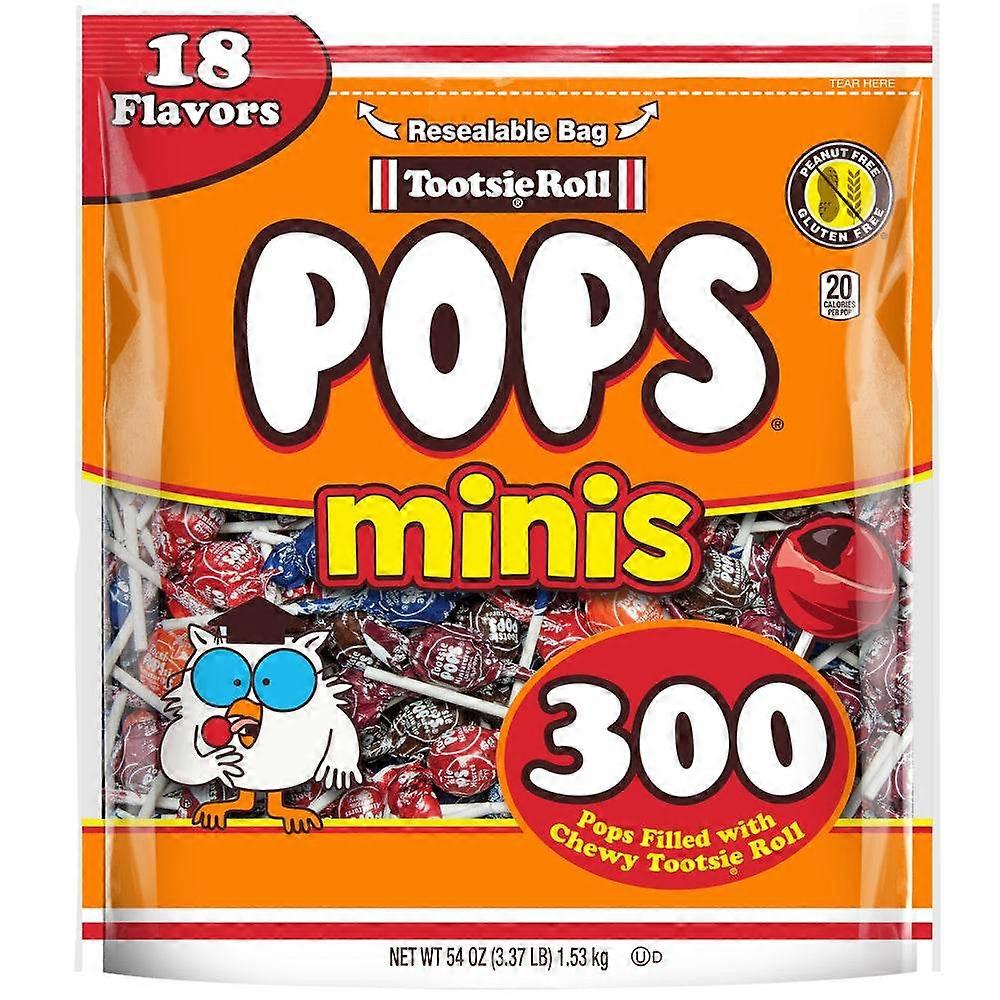 Tootsie Roll Mini Tootsie Pops, 54 Oz