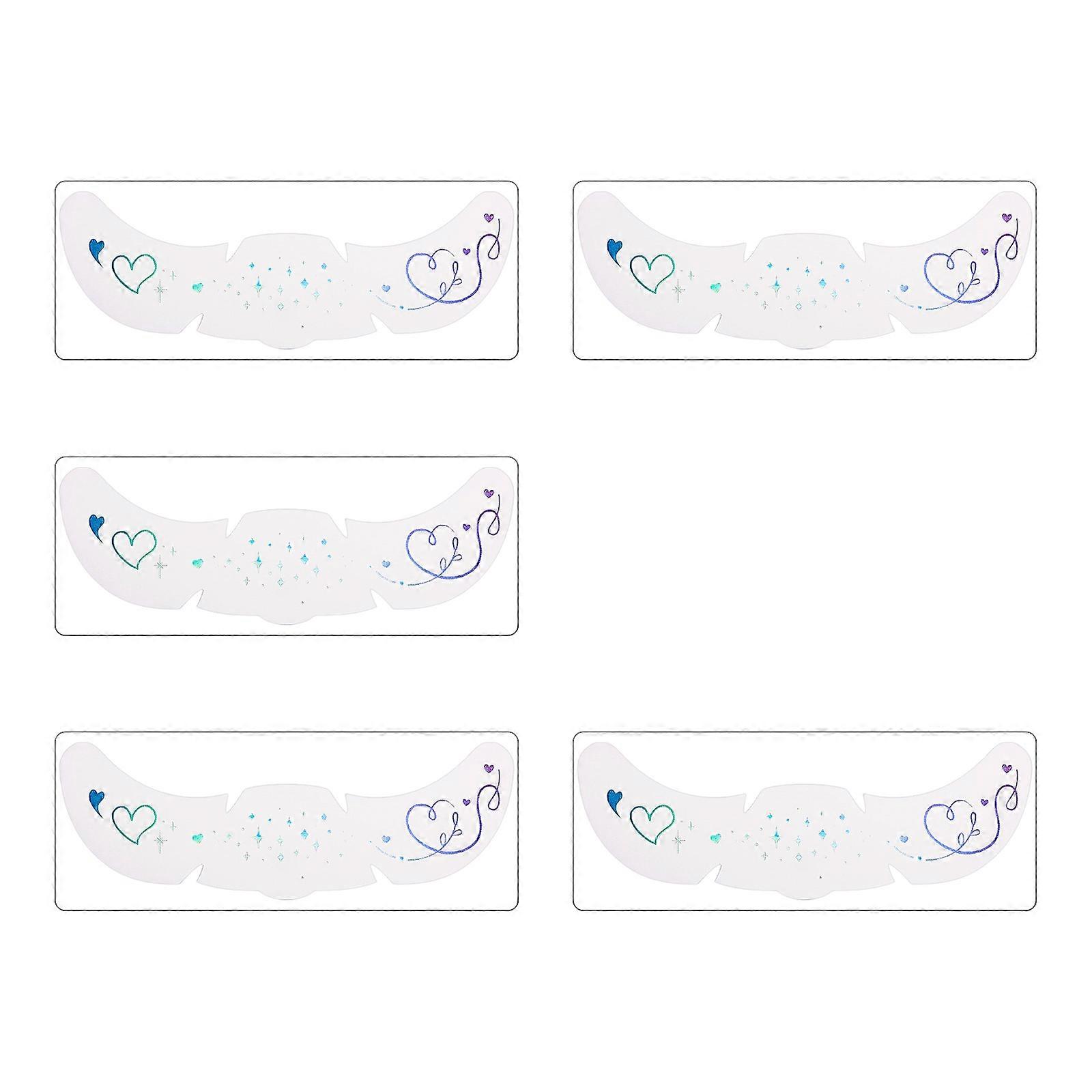 Painless Removable Face Stickers Glitter Freckle Design Waterproof Body Art For Concerts Swimming Multicolor