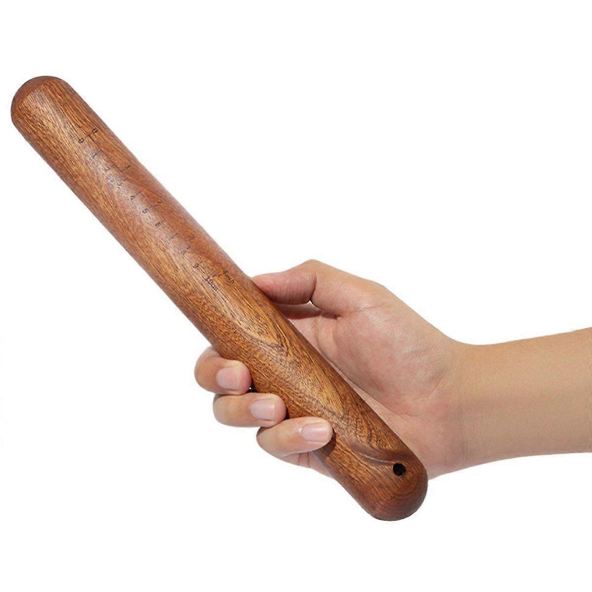 Red Sandalwood Rolling Pins with Scale Household Ebony Non-Stick Solid Wood Rollings Stick Dumpling