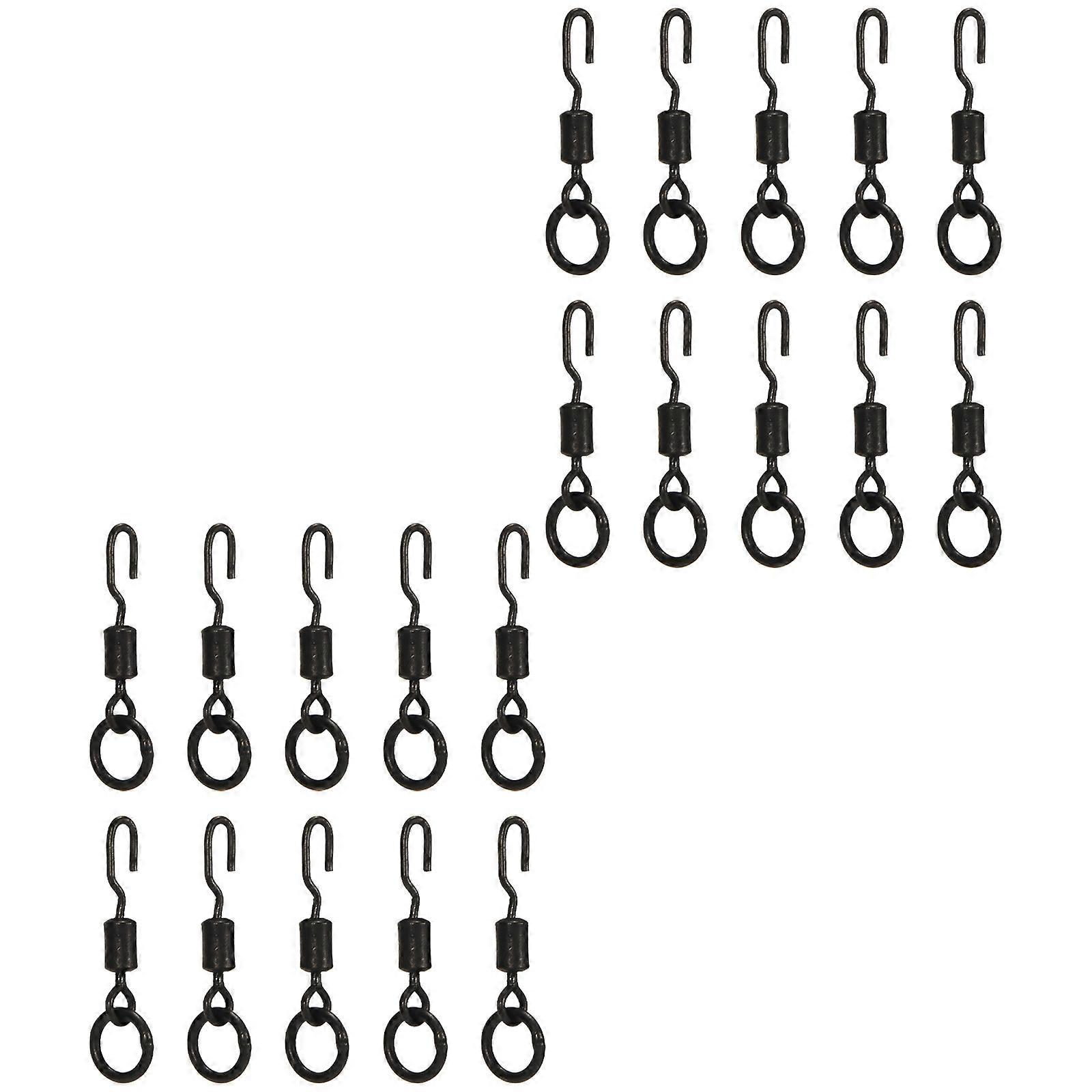 Quickly Release Fishing Swivels Brasses Hook Simple Installation 30kg Strength Secure Line Locking Fishing Component Multicolor