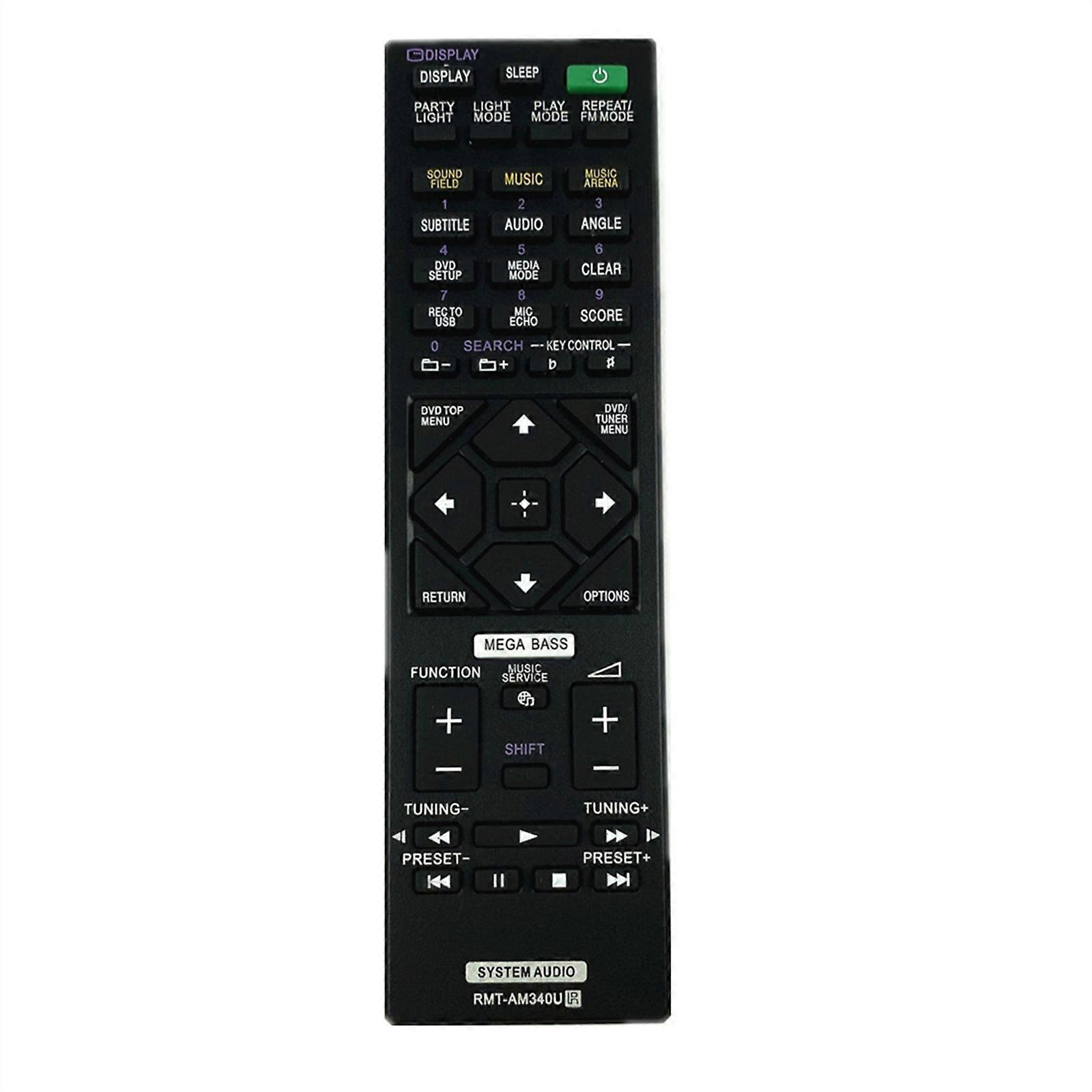 Remote Control For RMT-AM340U AM330U RMT-AM421U Audios Systems Durability Plastic Construction Intuitive Button Layout Multicolor