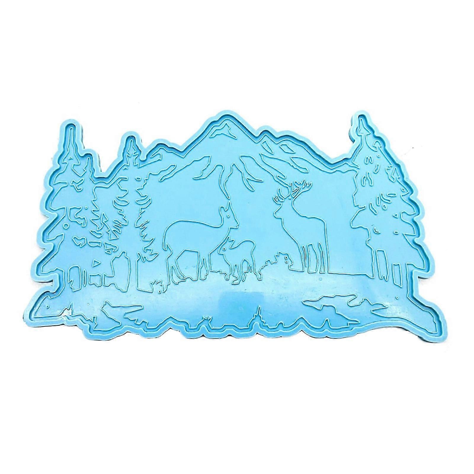 قوالب حيوانات الغابة قالب سيليكون لتزيين الحائط ديكور المنزل الحرف اليدوية