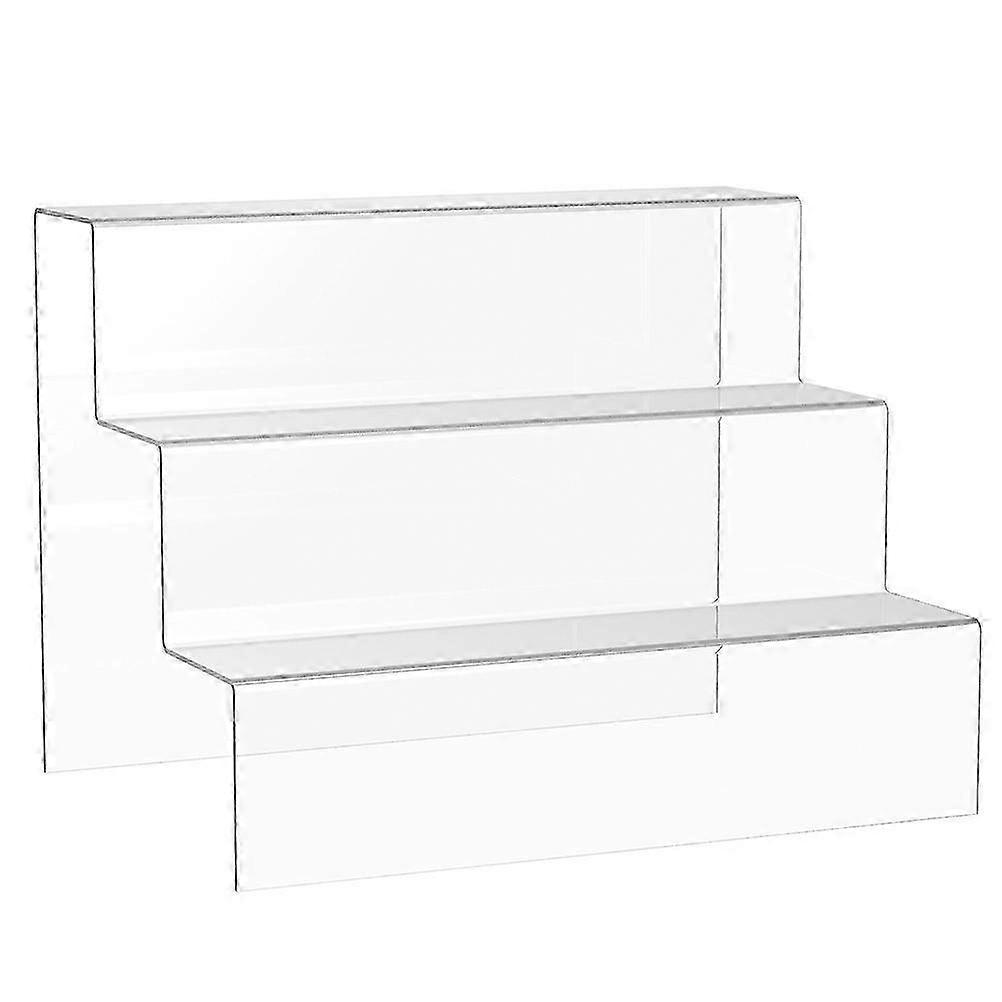 1Pc Acrylic Ladder Type Display Stand Multi-layer Models Adornments Showing Shelf Doll Perfume Organizer Storage Holder