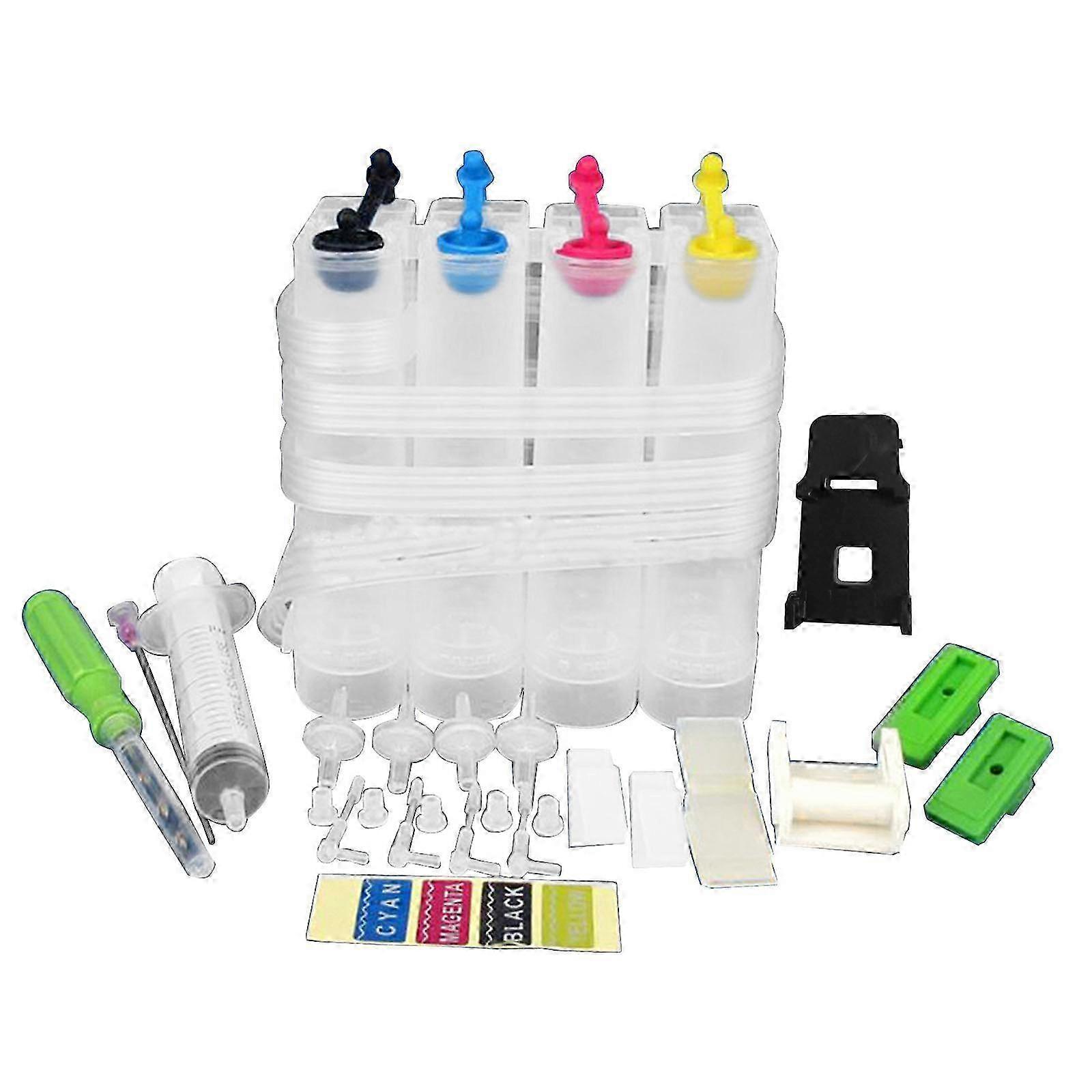 Refillable Ink Cartridge CISS Fitting For With Ink Clip 4 Colors