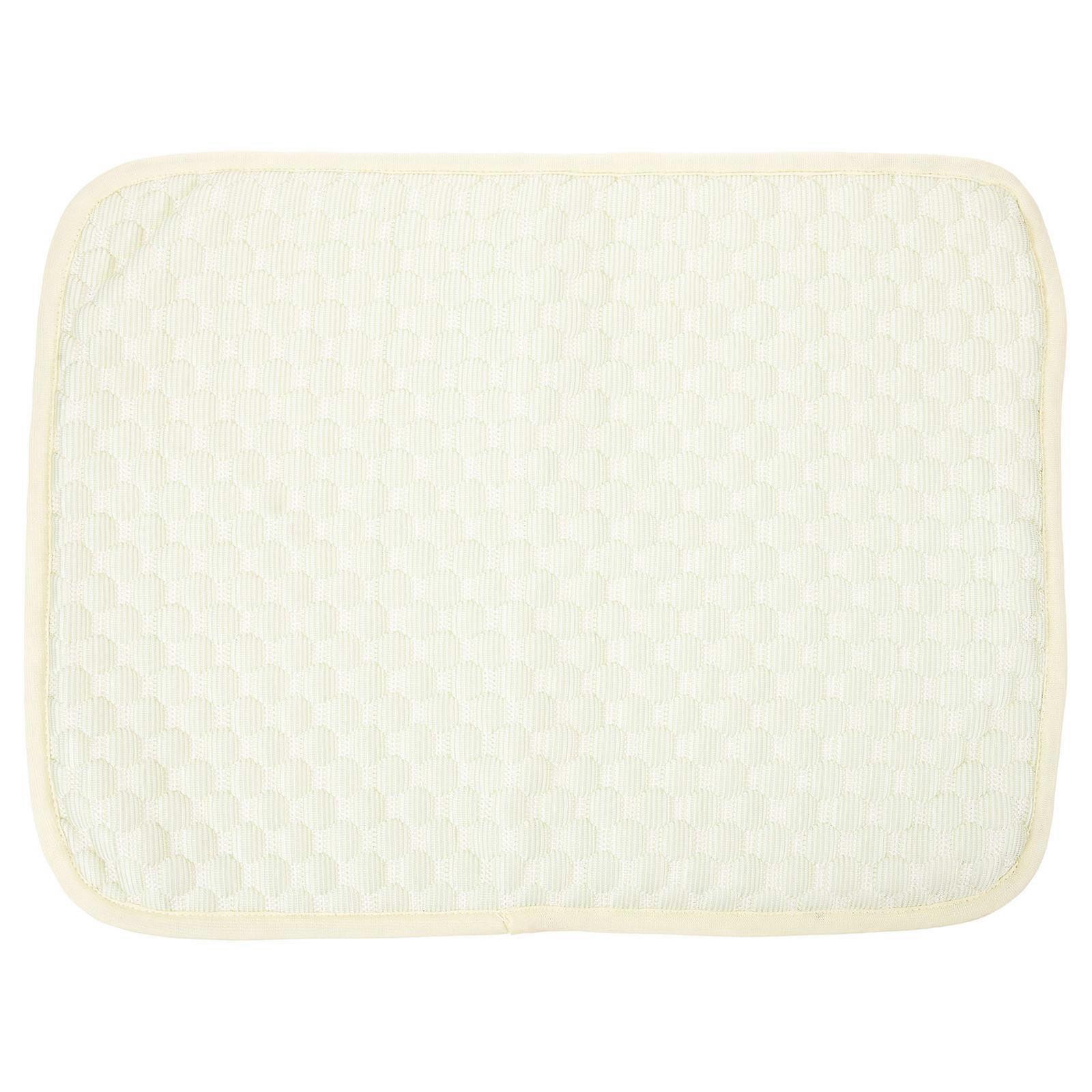 Pet Cooling Mat Small Cooling Pad for Pets Comfortable Yellow Cloth Mat