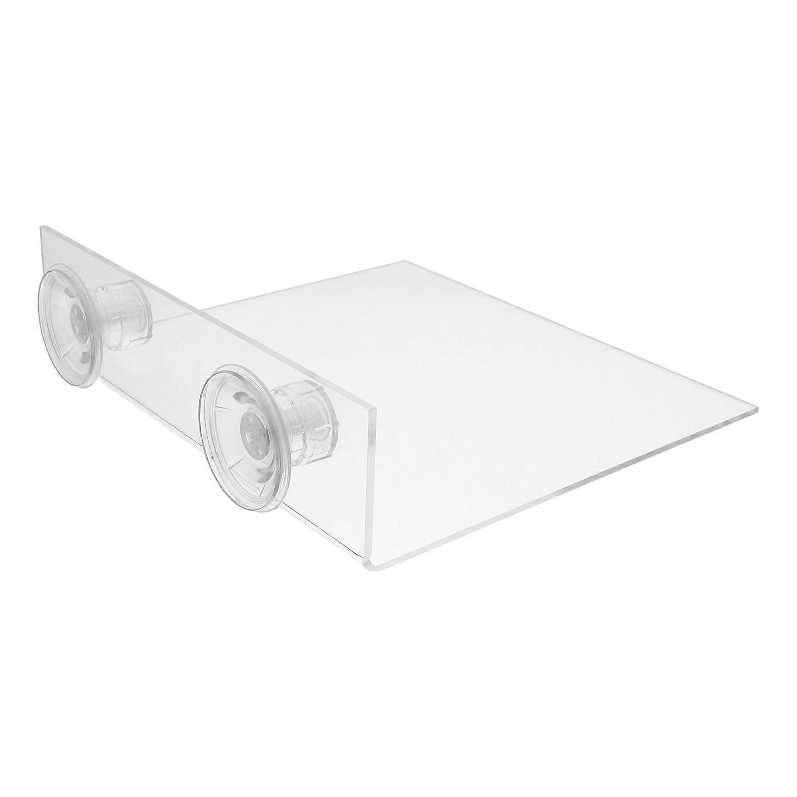 Transparent Parrot Perch Platform for Window with Suction Cup
