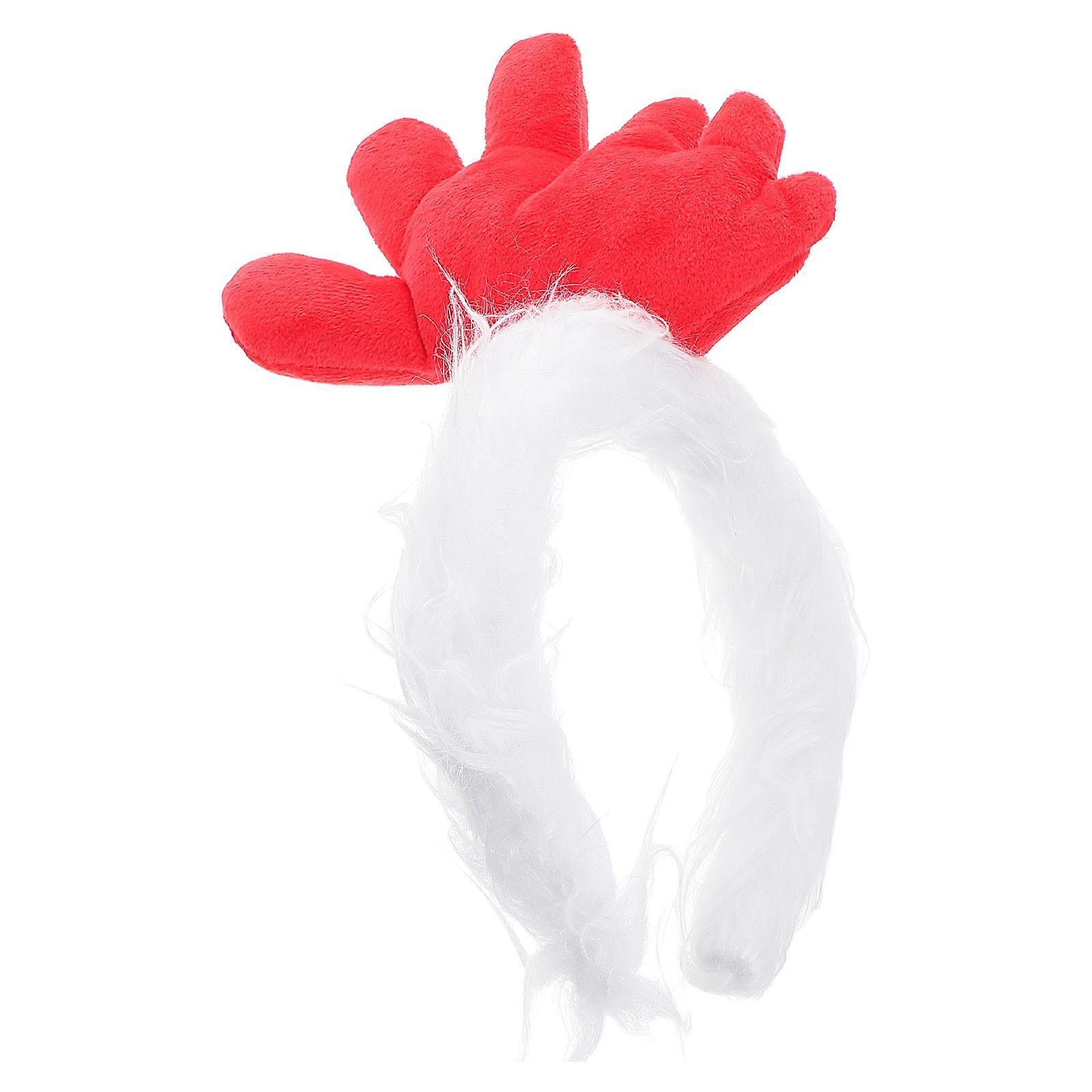 Rooster Headband Chicken Cosplay Accessory for Easter Party Fabric