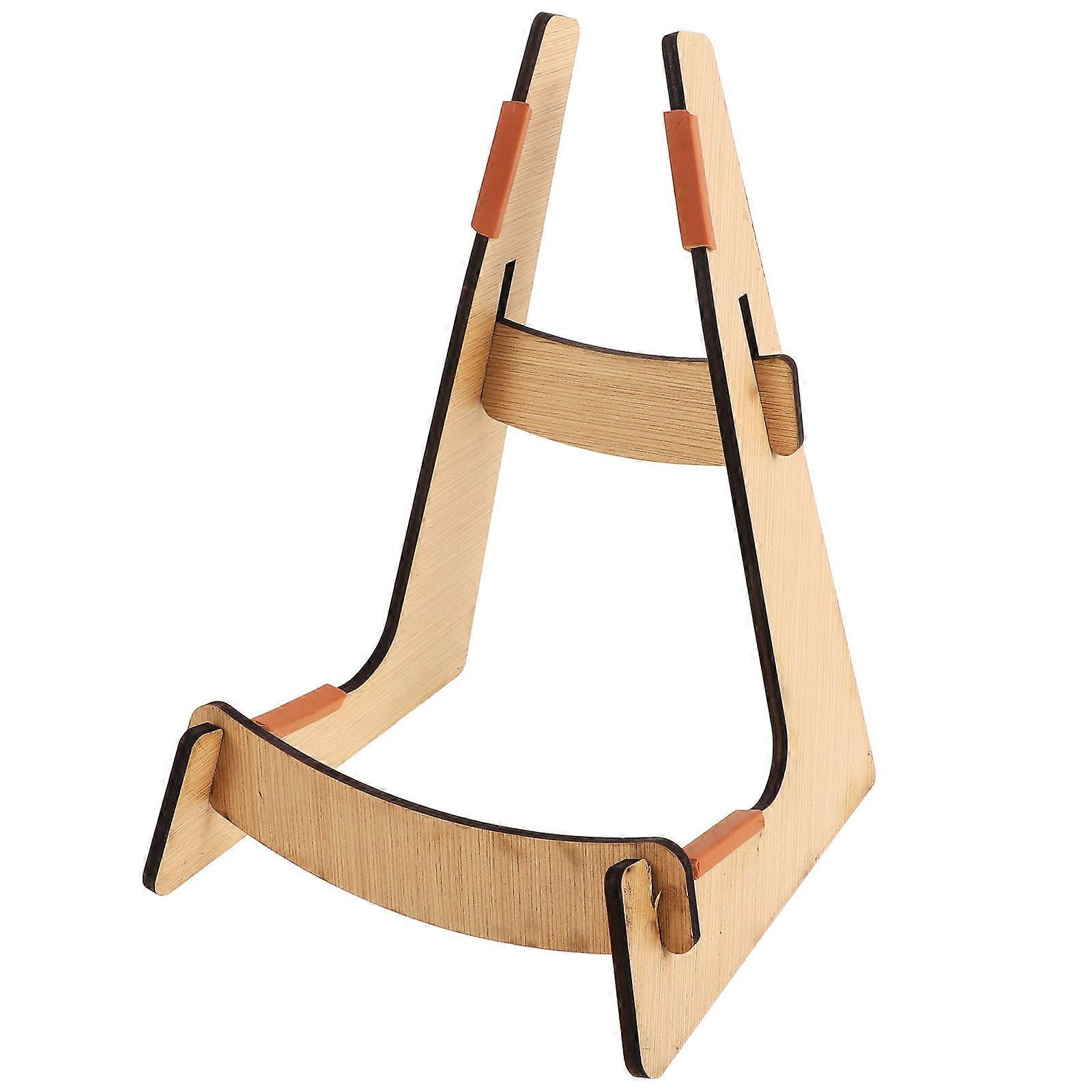 Guitar Display Stand For Performance Violin And Bass Instruments 25.00X17.00X17.00CM Chocolate Color 1Set Durable Construction