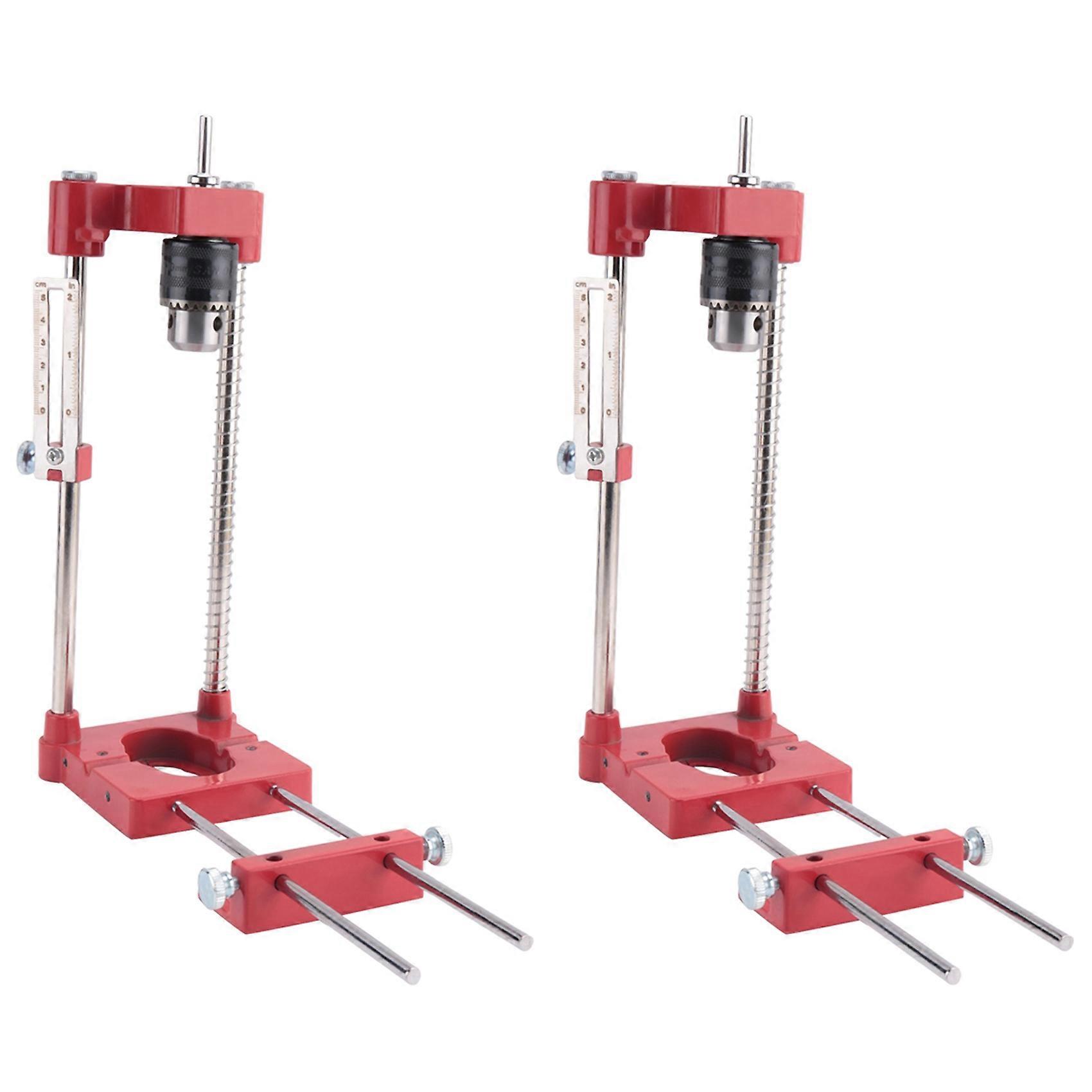 2X Drill Locator All Metal Punch Locator with Scale Adjustable Precision Drilling Locator Woodworking DIY Puncher Tool