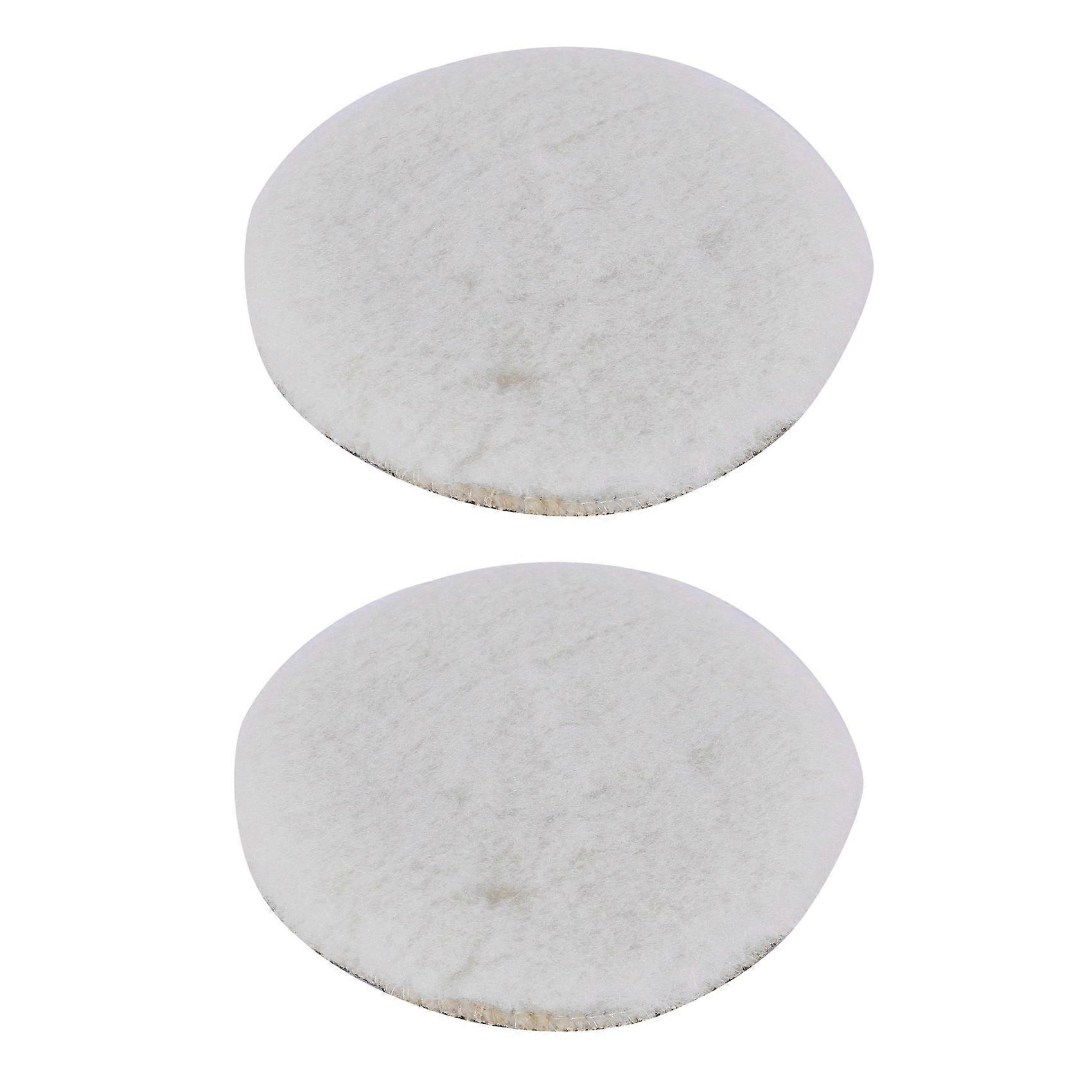 2X Car Van Valeting Polisher Buffer Lamb Wool Polishing Pad 6 inch