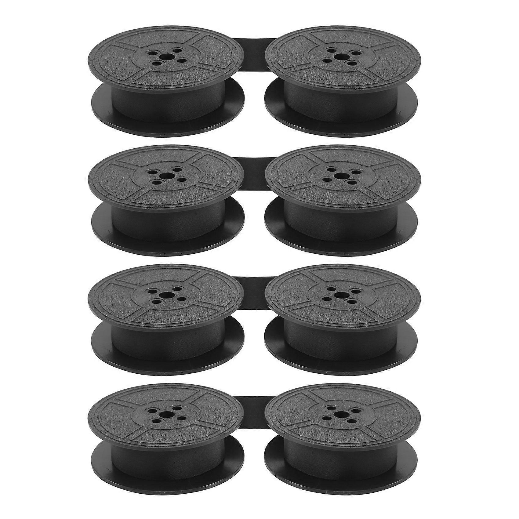 4Pack Typewriter Ribbon Twin Spool Typewriter Ribbon Ink Twin Spool Pack Ink Replacement Part for Most Typewriter(Black)