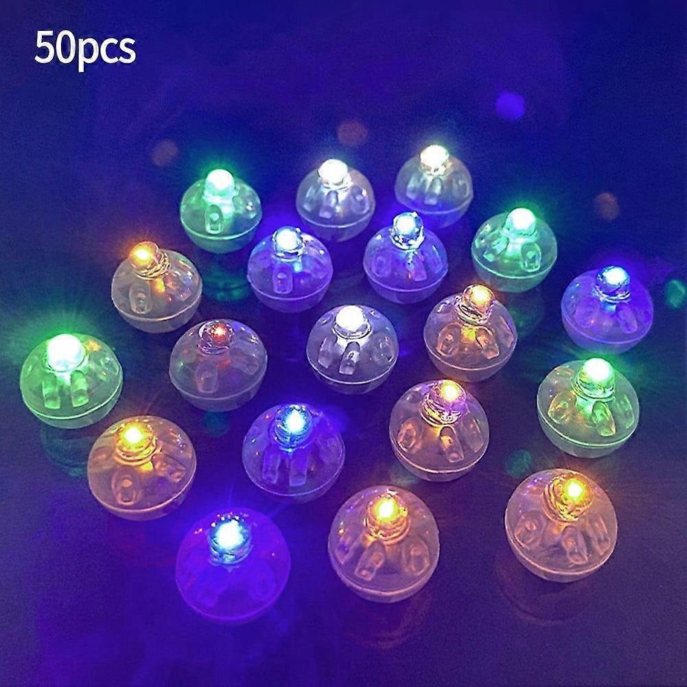 UHUSE 50Pcs Individual LED Balloon Lights Tiny Wireless Battery Craft Glow Party DIY