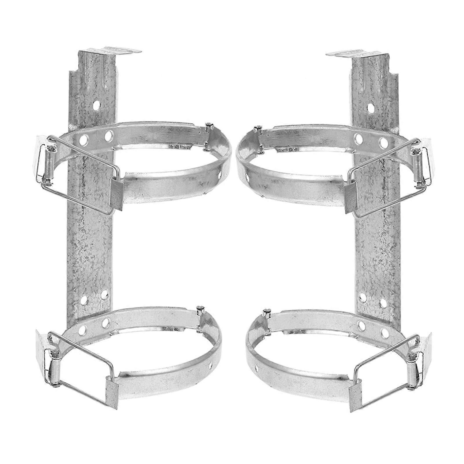 2pcs extincteurs support Extincteurs en fer robuste Cintre Supports muraux 2kg