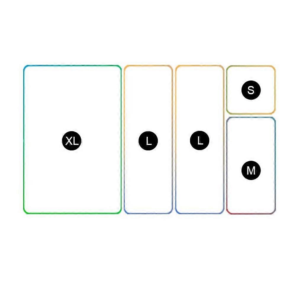 Transparent Desk Drawer Organizer Set Multi-Compartment Makeup Organize Makeup Storage Box Large Capacity Easy Access