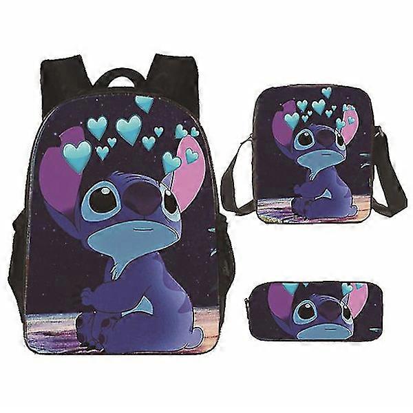 Stitch Backpack Set School Bag Y Style 30