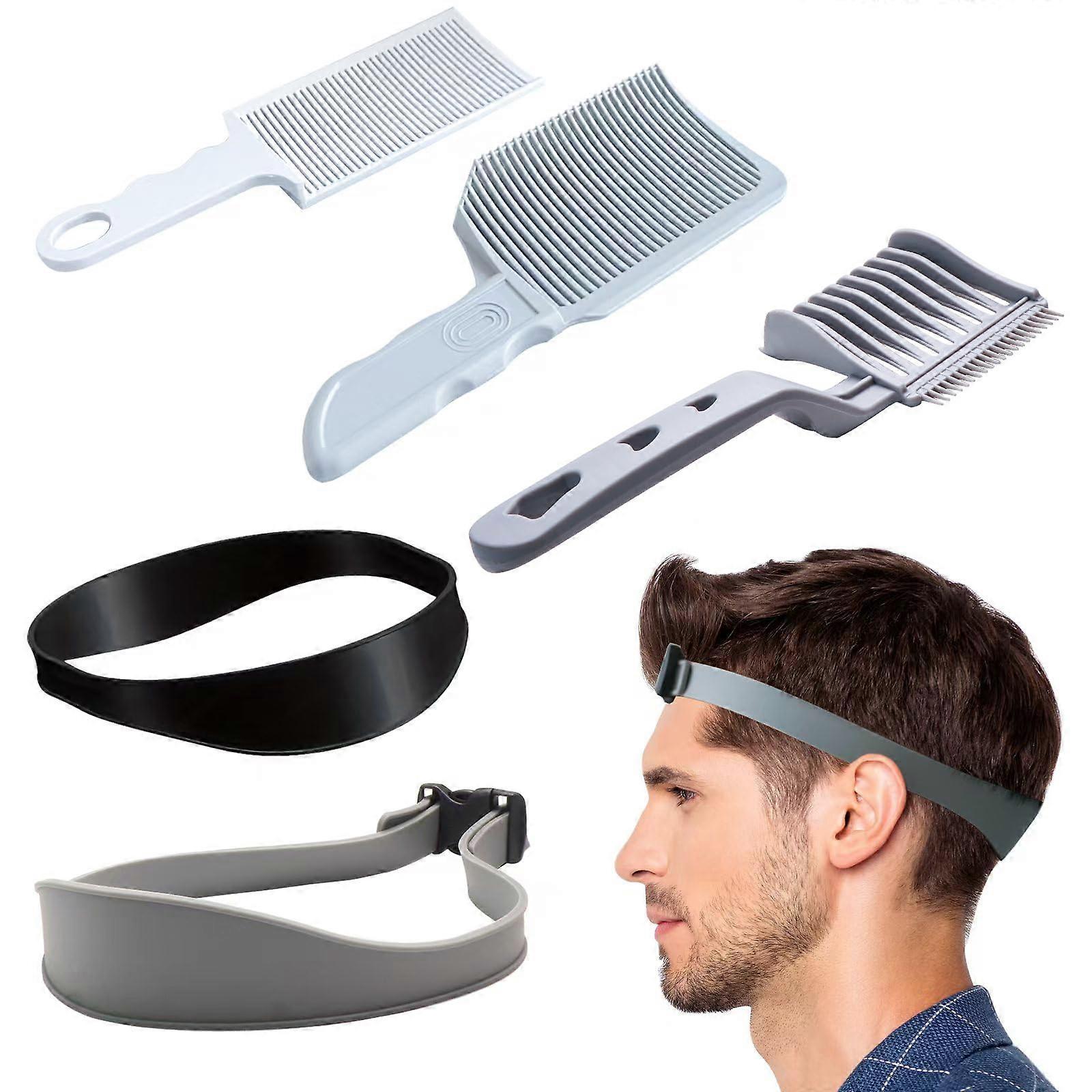 5 Piece Hair Cutting Comb Set for Men with Precision Fade Guide and Ergonomic Comfort Grip