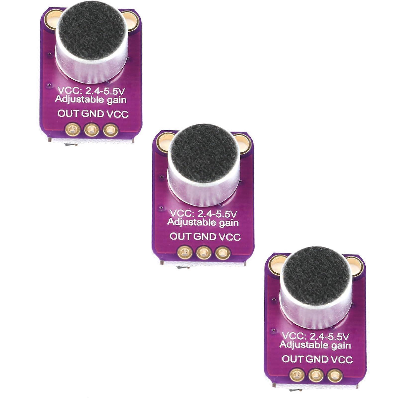 3pcs MAX4466 Microphone Amplifier Module Low Noise Adjustable Gain for Arduino Raspberry Pi