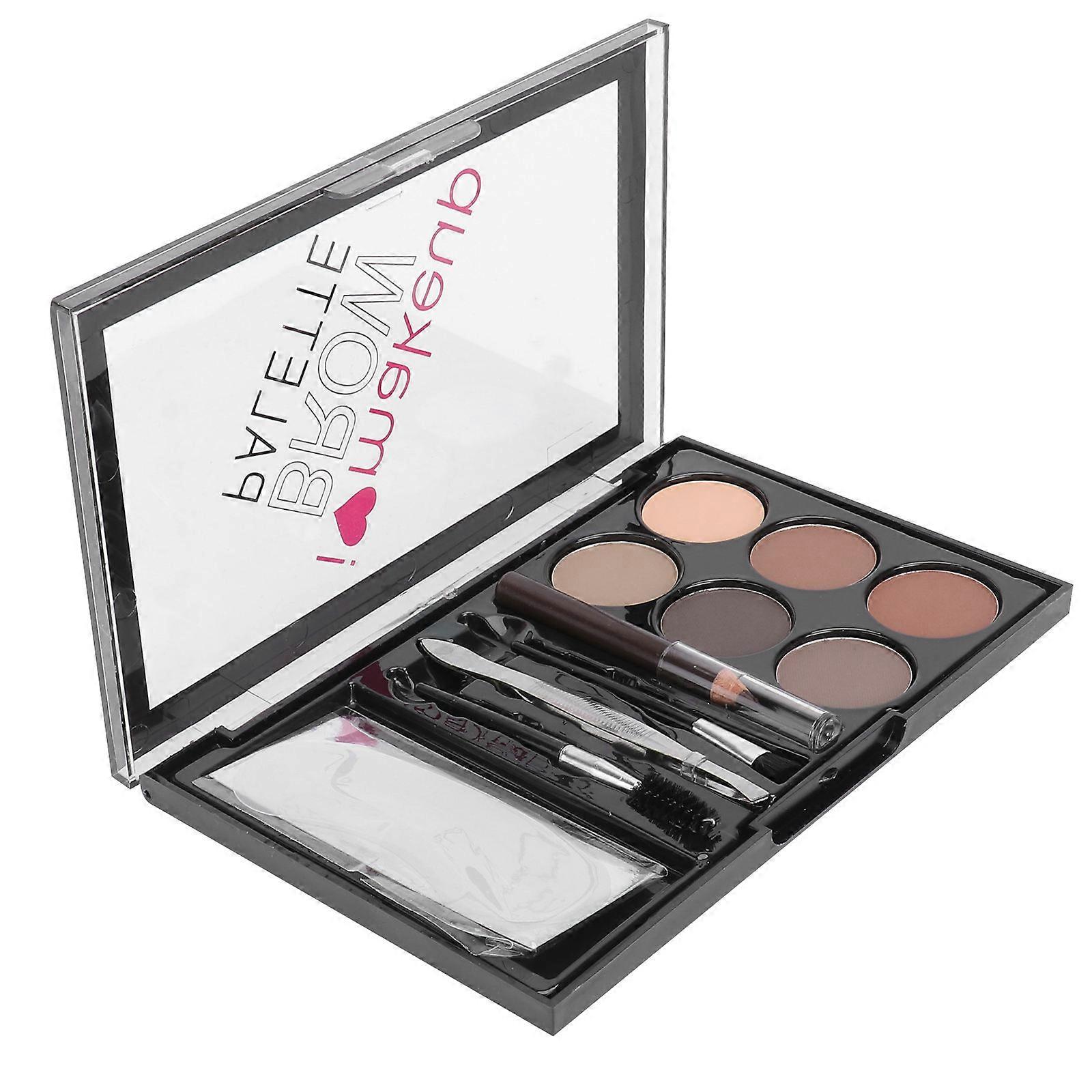 Makeup Brush Set for Eyebrow Powder 1Set Six-Color Waterproof