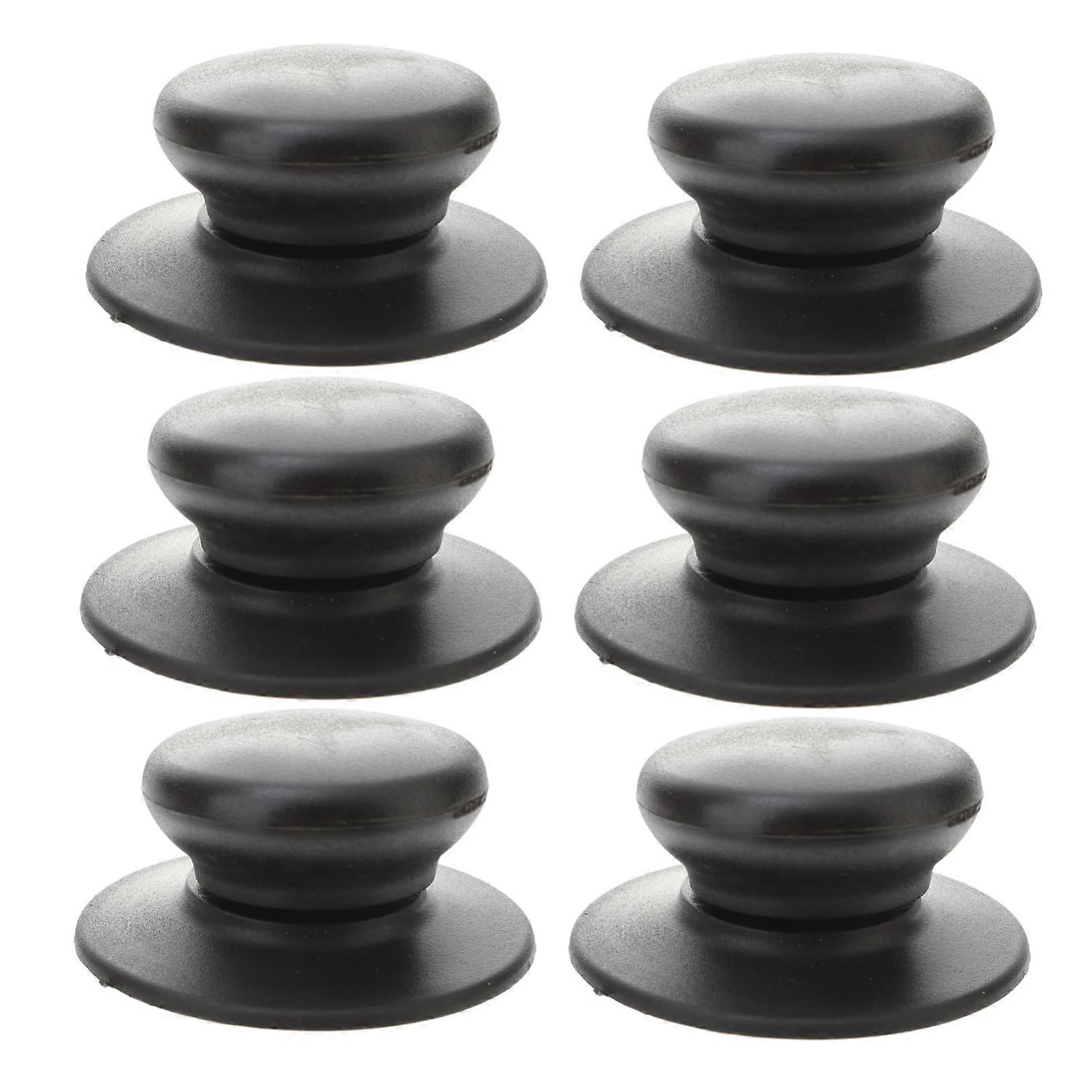 6pcs HeatResistant Universal Pot Lid Replacement Knobs with NonSlip Ergonomic Grip