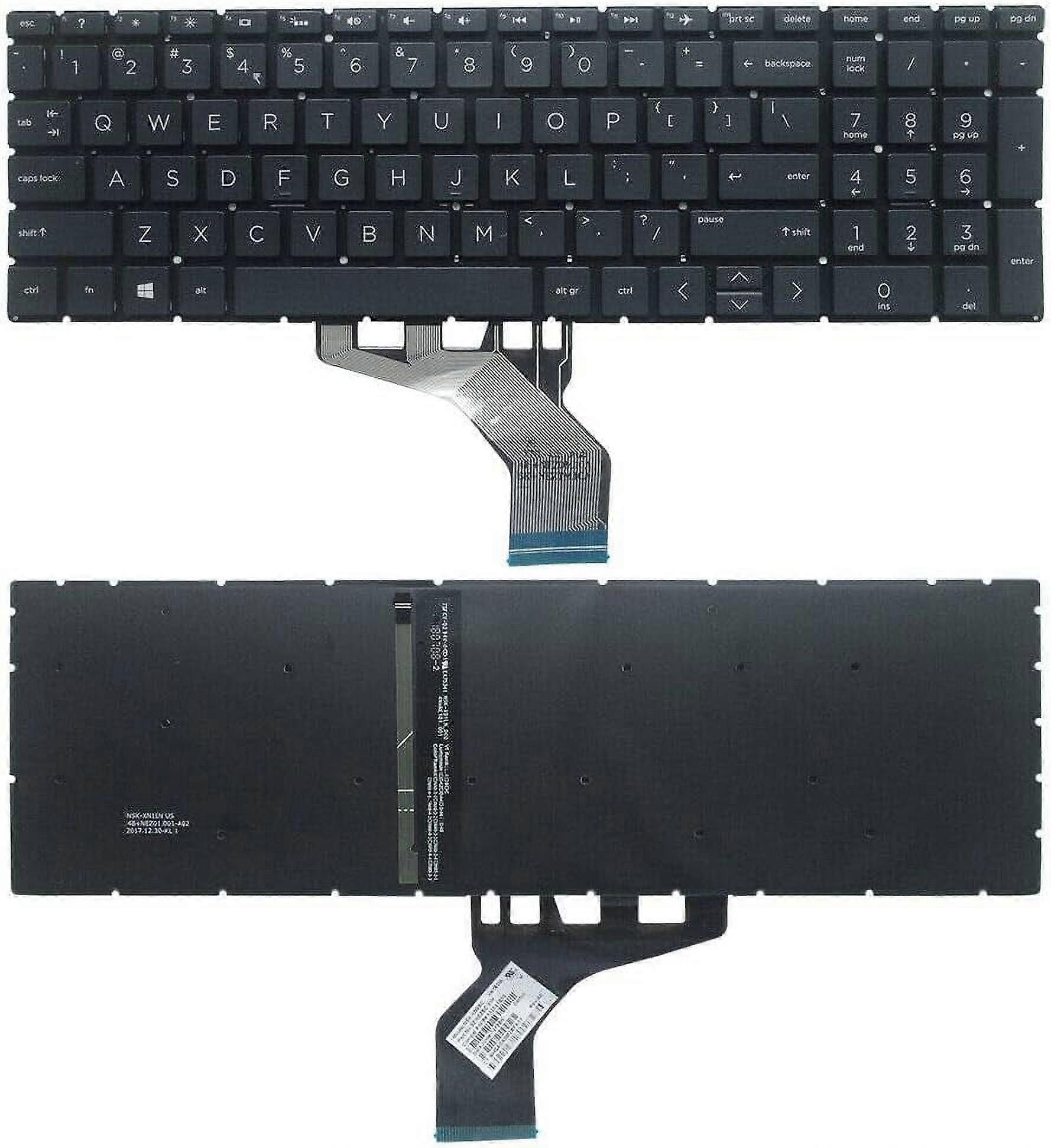 New US Black English Backlit Laptop Keyboard (Without palmrest) for HP Envy 15m-cp 15M-CP0011DX 15M-CP0012DX Light Backlight