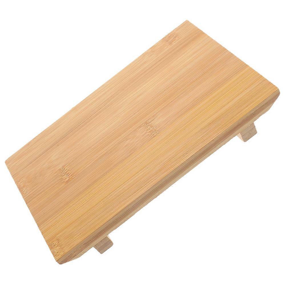 Kitchen Dessert Plate Rectangular Carbon Bamboo Tray Dessert Tray Appetizer Tray