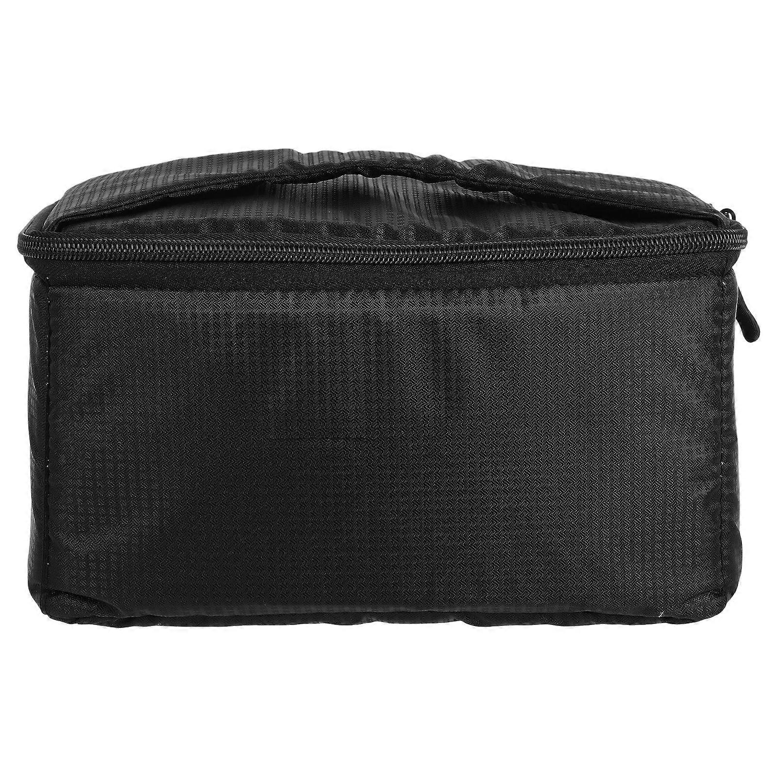 Portable Camera Bag Durable Polyester Storage Bag for Travel and Outdoor Photography Black Compact Size