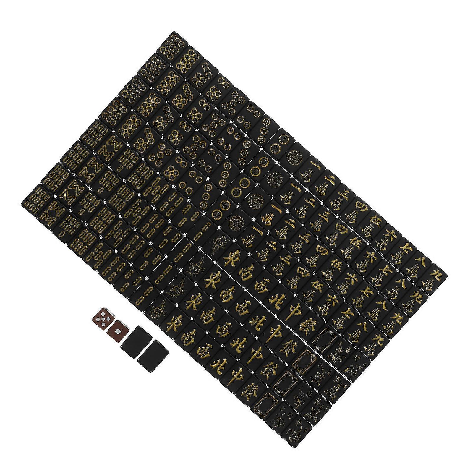 Mini Mahjong Travel Set for Playing Use with Compact Assorted