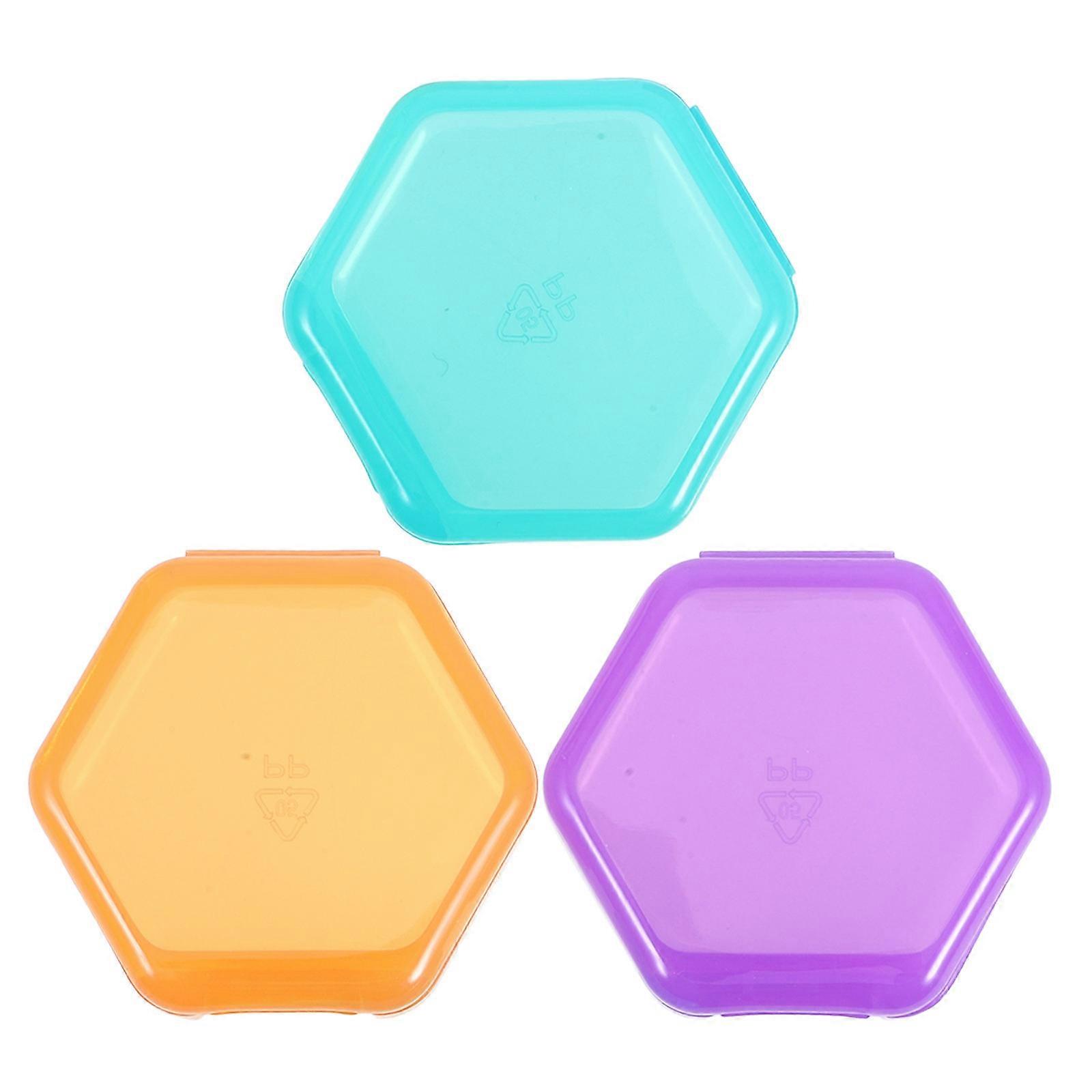 Small Pill Container Portable Pill Storage Case for Travel 3Pcs Set