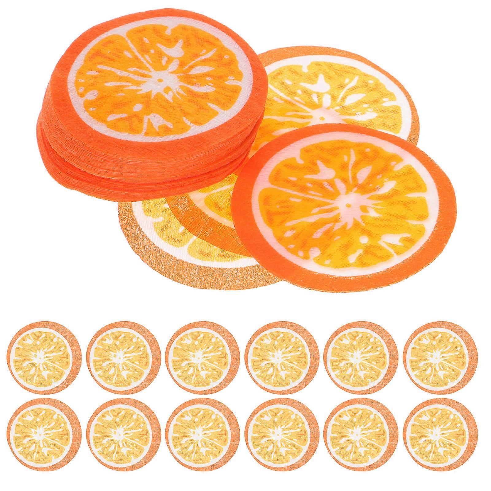 Orange Designed Face Mask Sheets for Moisturizing Skincare 50Pcs Set