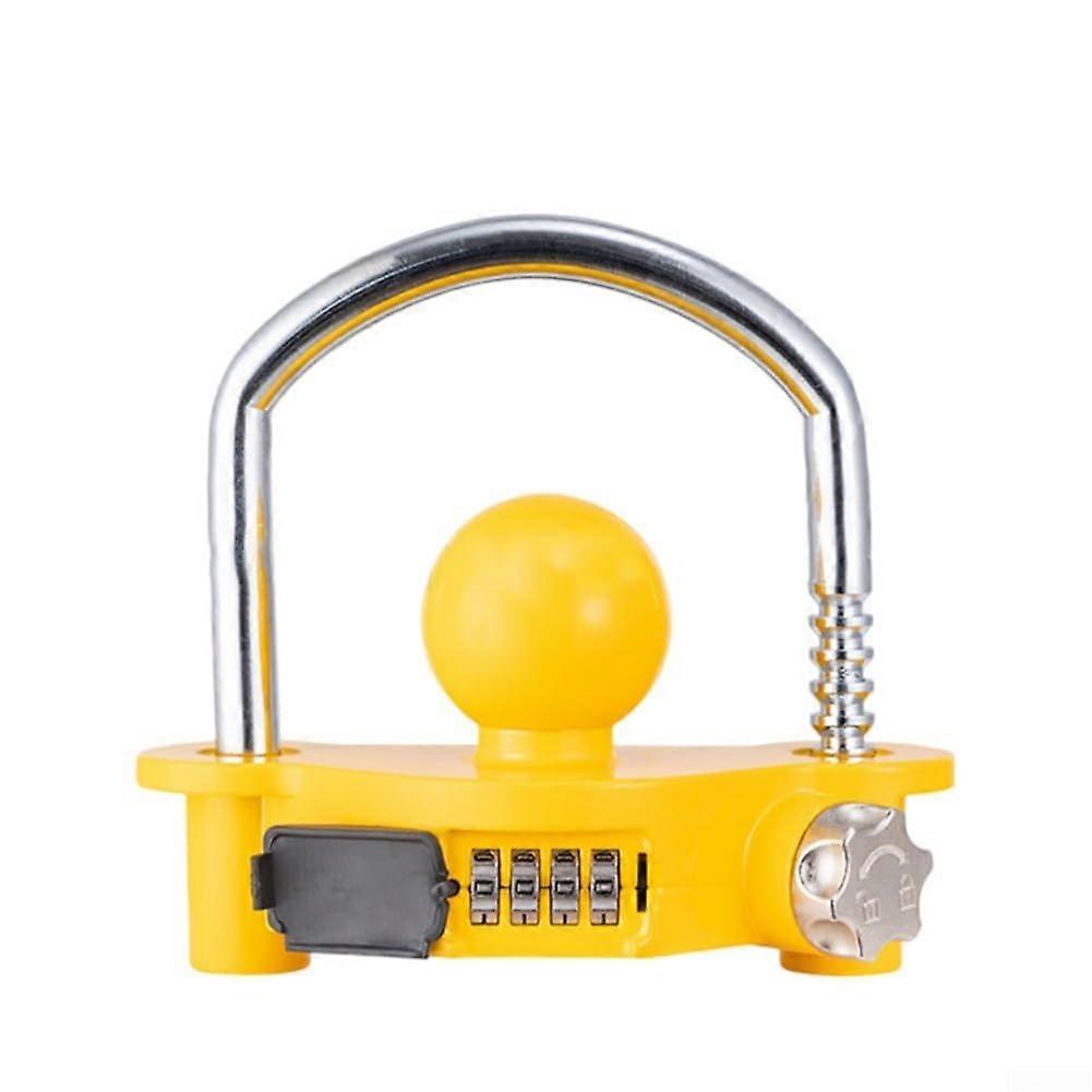 Trailer Hitch Lock Aluminum Alloy for RV with Solid Steel Hook and Secure 4Digit Combination