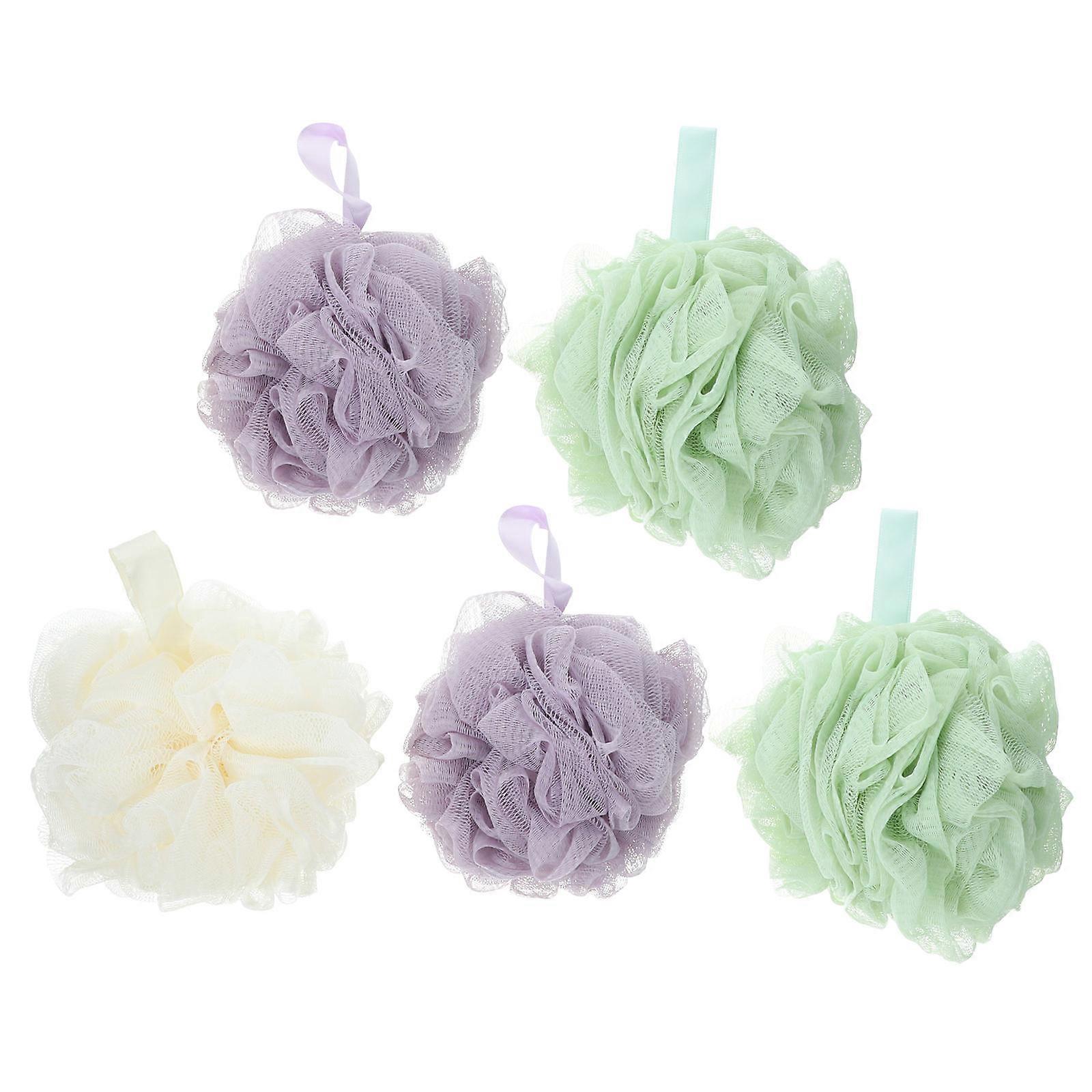 Bath Ball Adults Bubble Maker for Shower Use 5Pcs Assorted Color